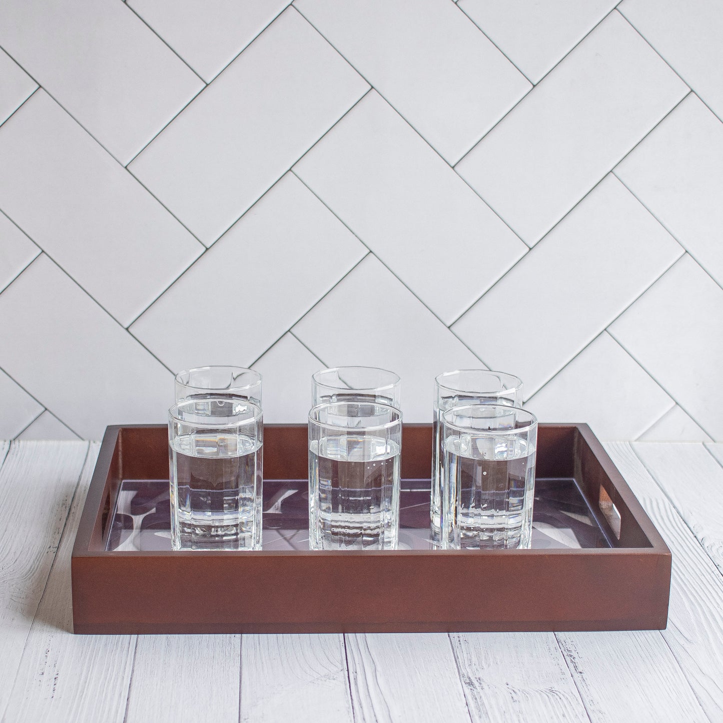 Phulvari : Laser Cute Designer Wooden Serving Trays