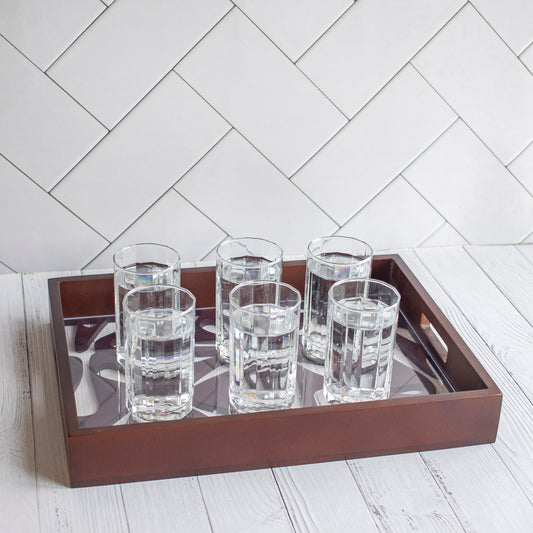 Phulvari : Laser Cute Designer Wooden Serving Trays