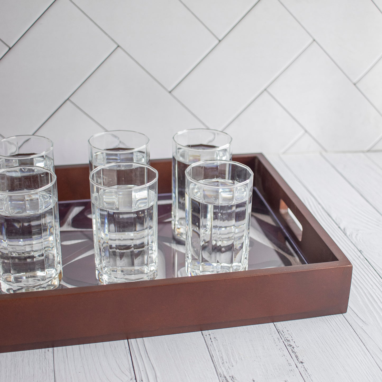 Phulvari : Laser Cute Designer Wooden Serving Trays