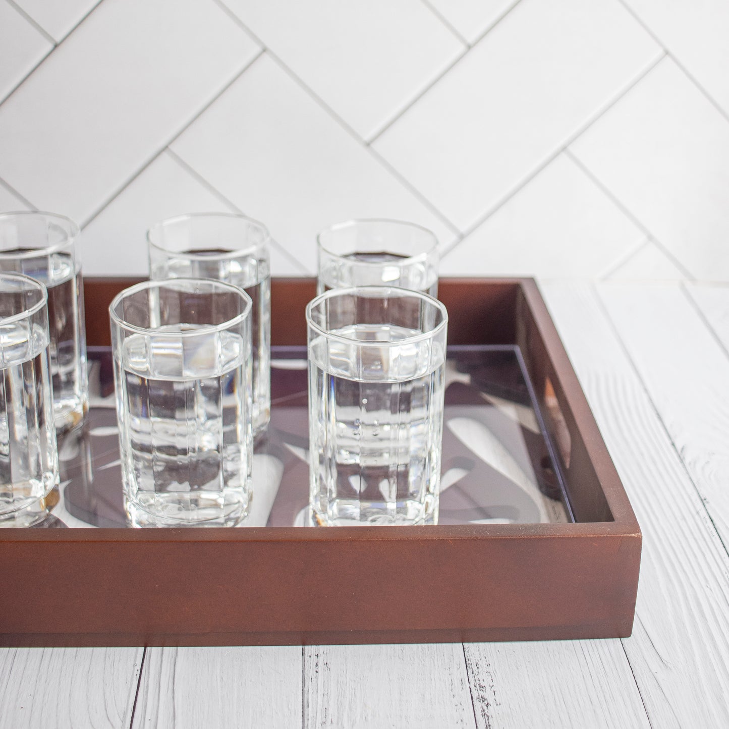 Phulvari : Laser Cute Designer Wooden Serving Trays
