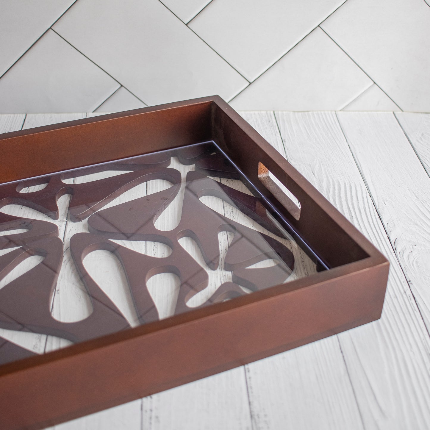 Phulvari : Laser Cute Designer Wooden Serving Trays