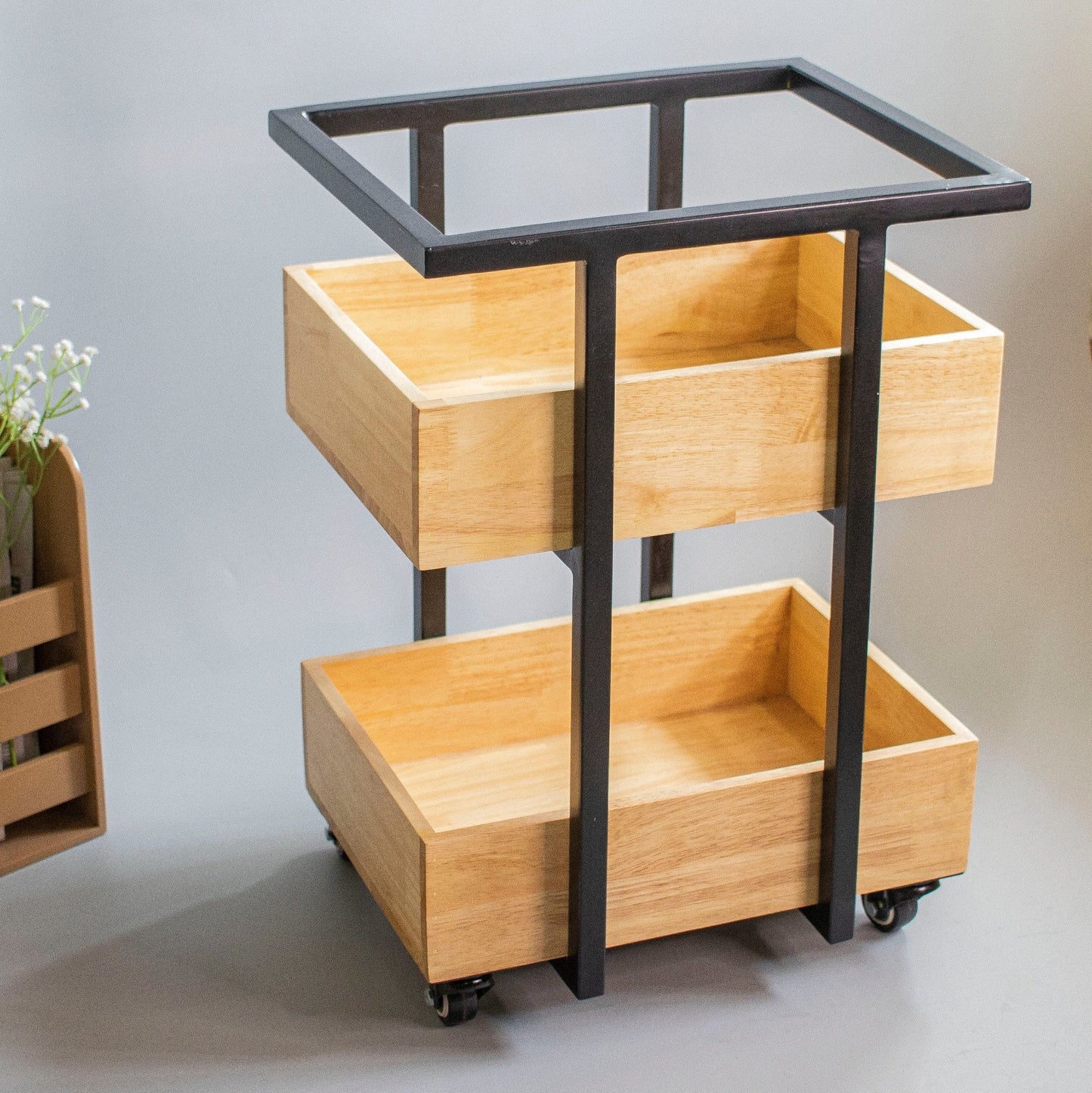 Aayojan : Side Trolleys - Ebony WoodcraftsServing Trolleys