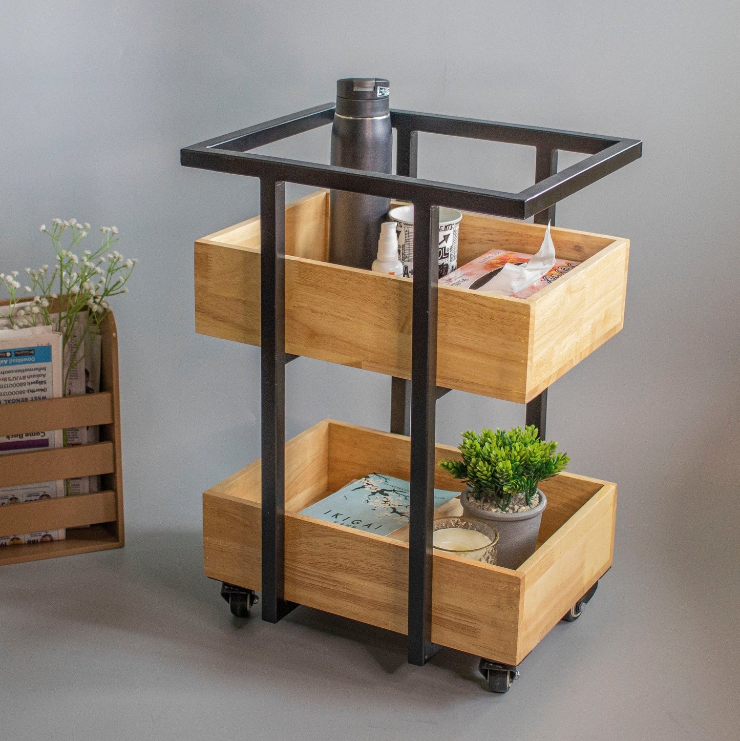 Aayojan : Side Trolleys - Ebony WoodcraftsServing Trolleys