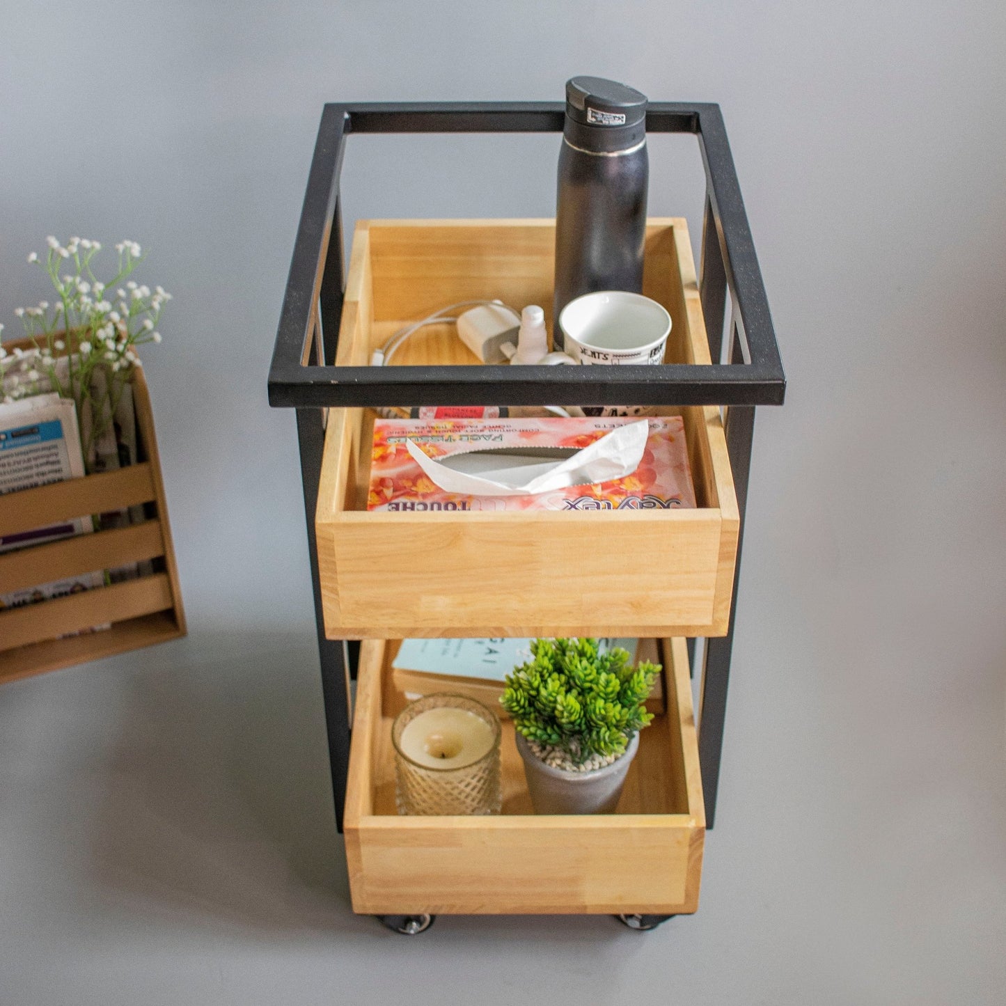 Aayojan : Side Trolleys - Ebony WoodcraftsServing Trolleys