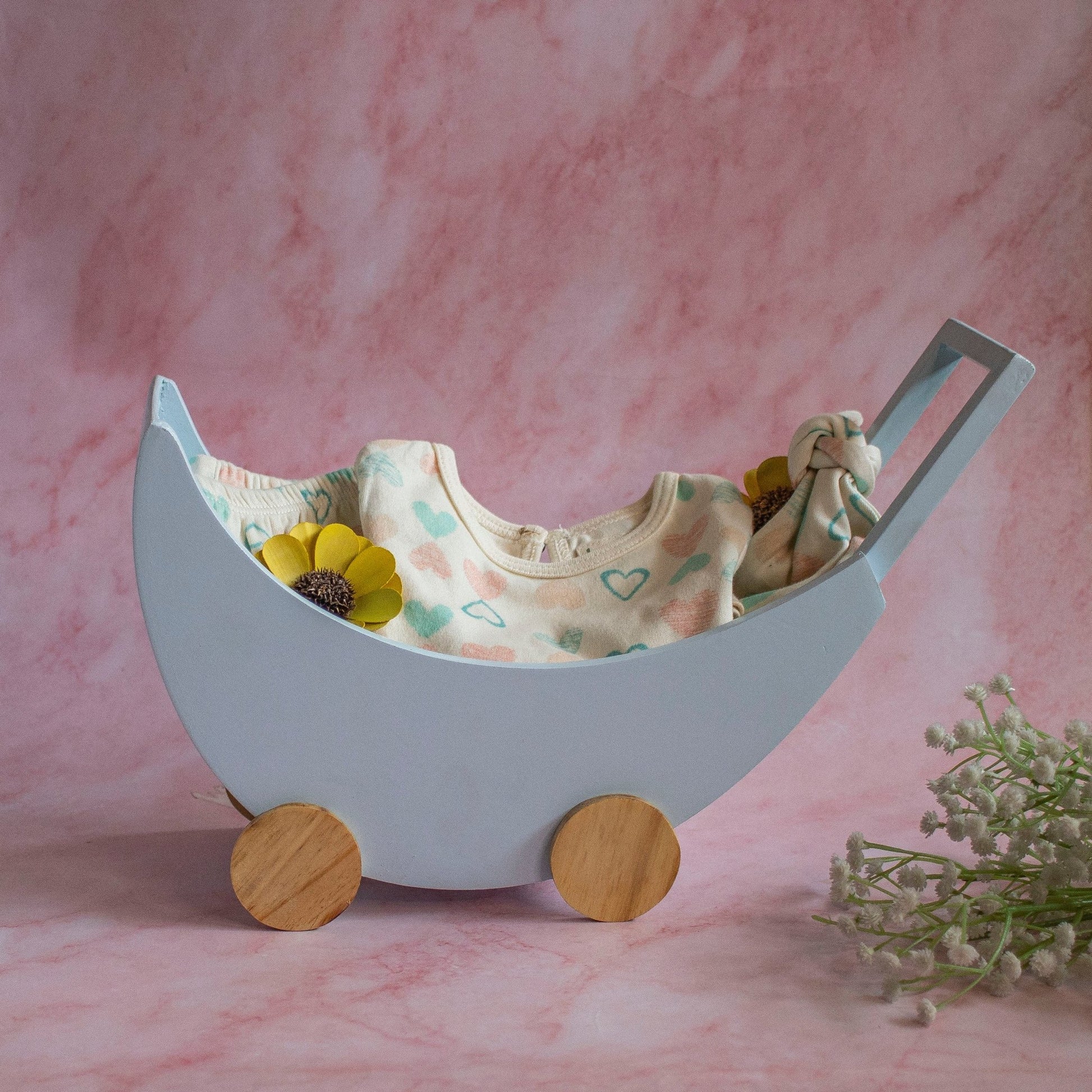 Baby Cot Basket For Baby Shower Gifitng - Ebony WoodcraftsConcept Gifting Bases