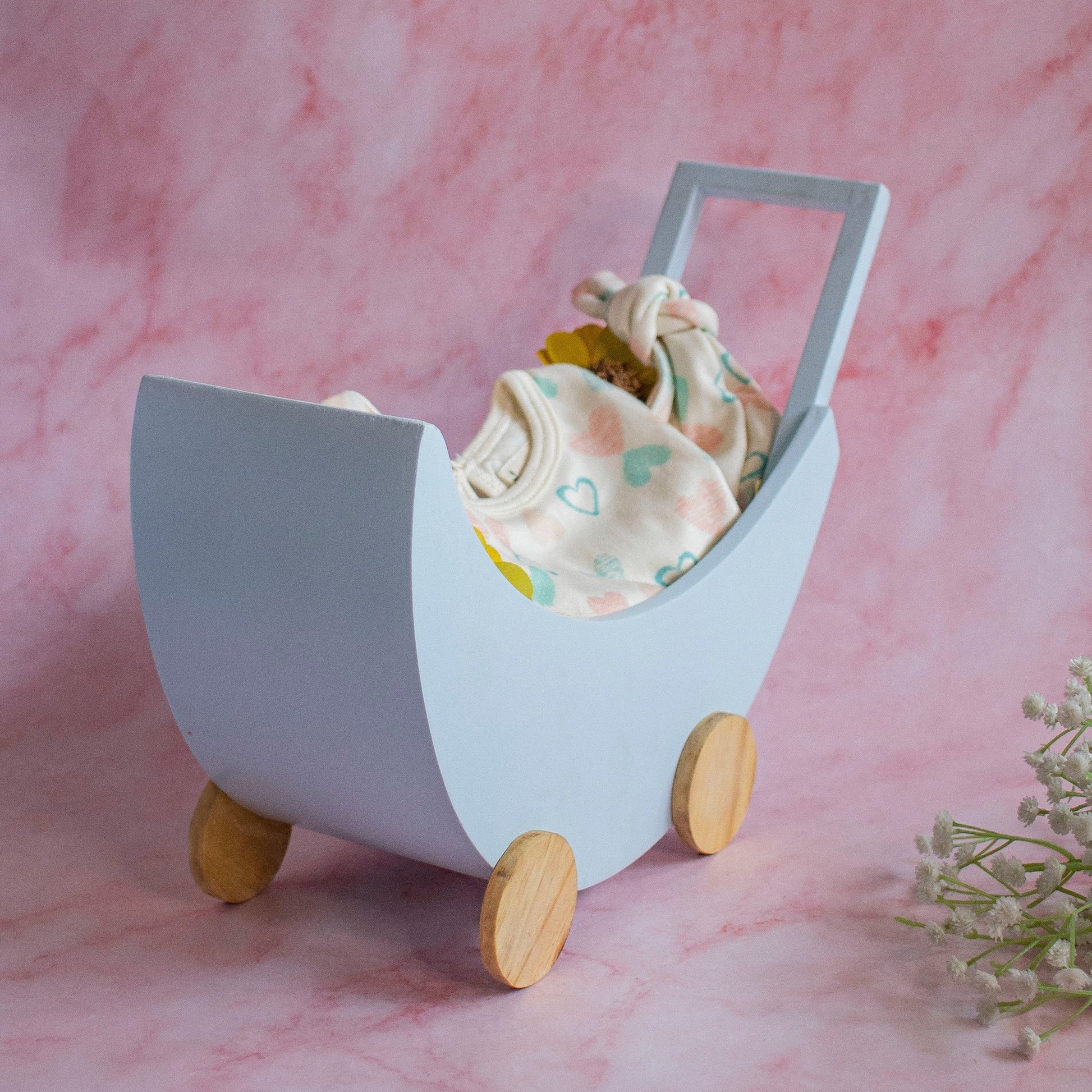 Baby Cot Basket For Baby Shower Gifitng - Ebony WoodcraftsConcept Gifting Bases