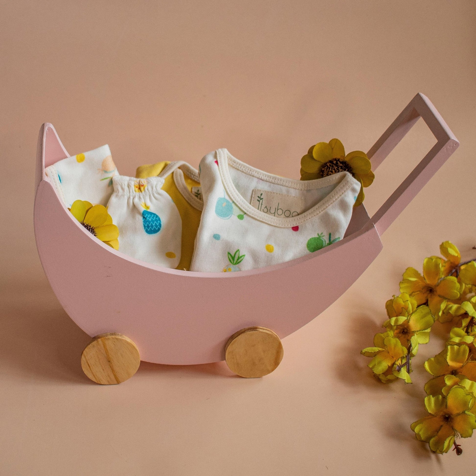 Baby Cot Basket For Baby Shower Gifitng - Ebony WoodcraftsConcept Gifting Bases