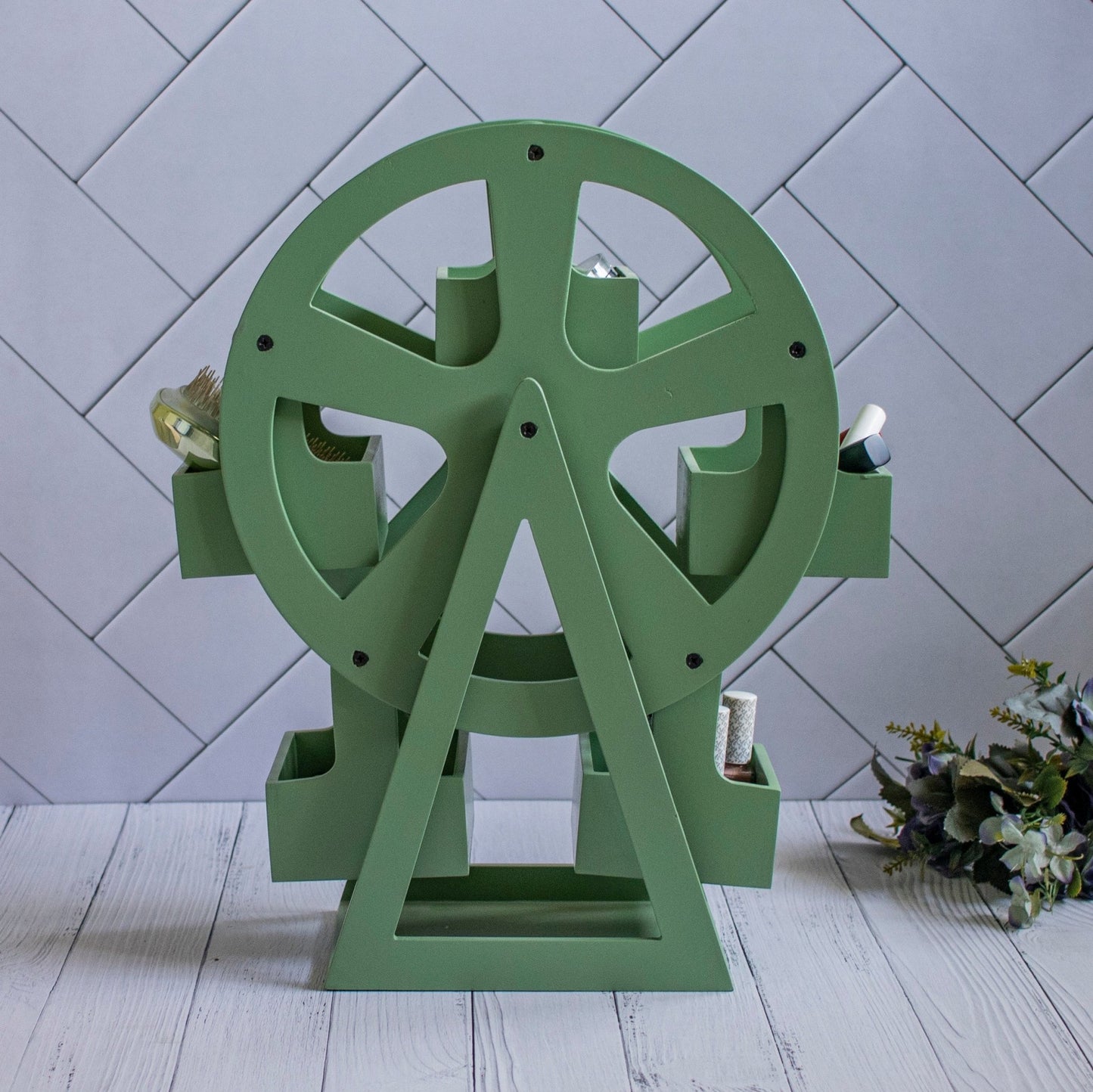 Cosmetic Jhula : Revolving Ferris Wheel - Ebony WoodcraftsDisplay Stands