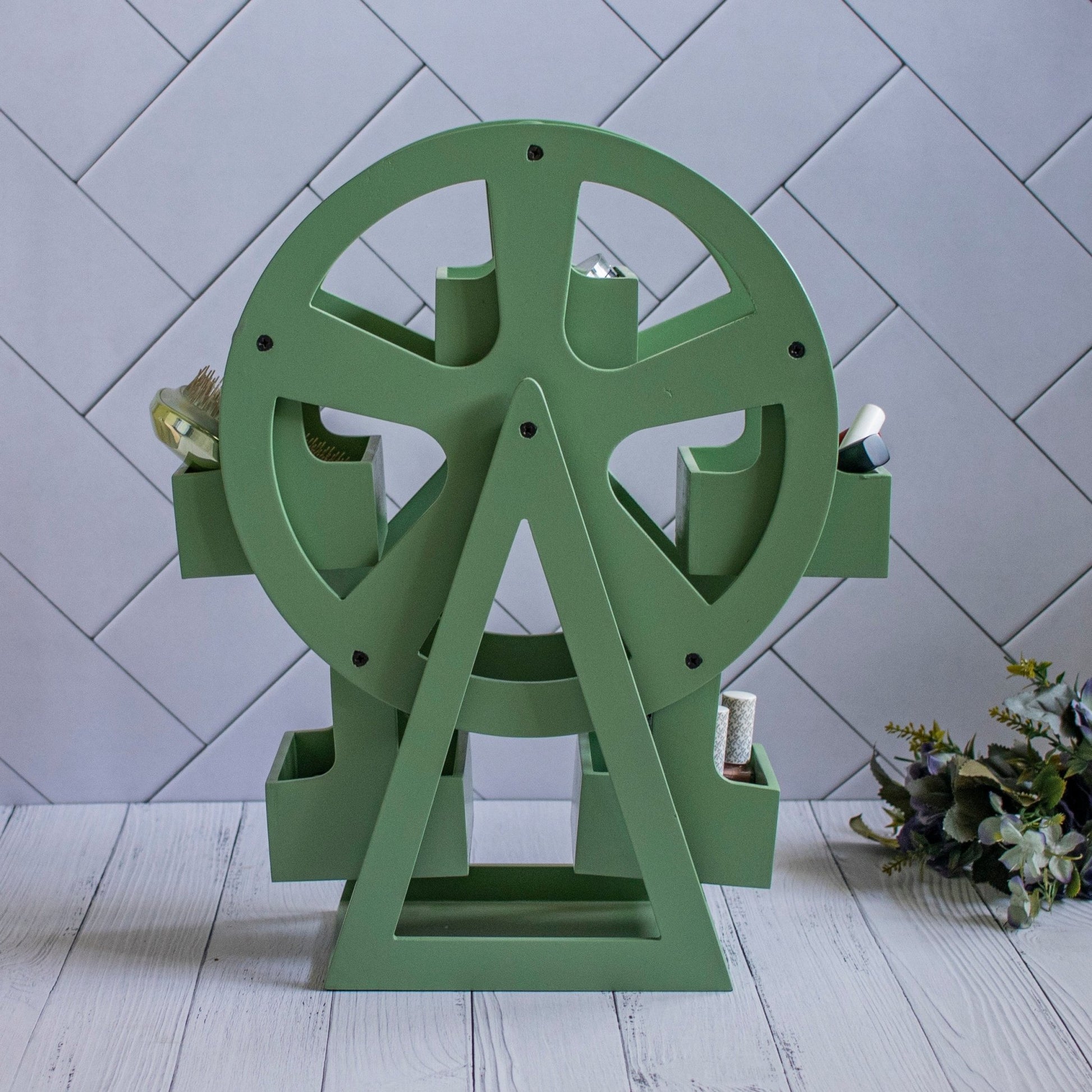 Cosmetic Jhula : Revolving Ferris Wheel - Ebony WoodcraftsDisplay Stands