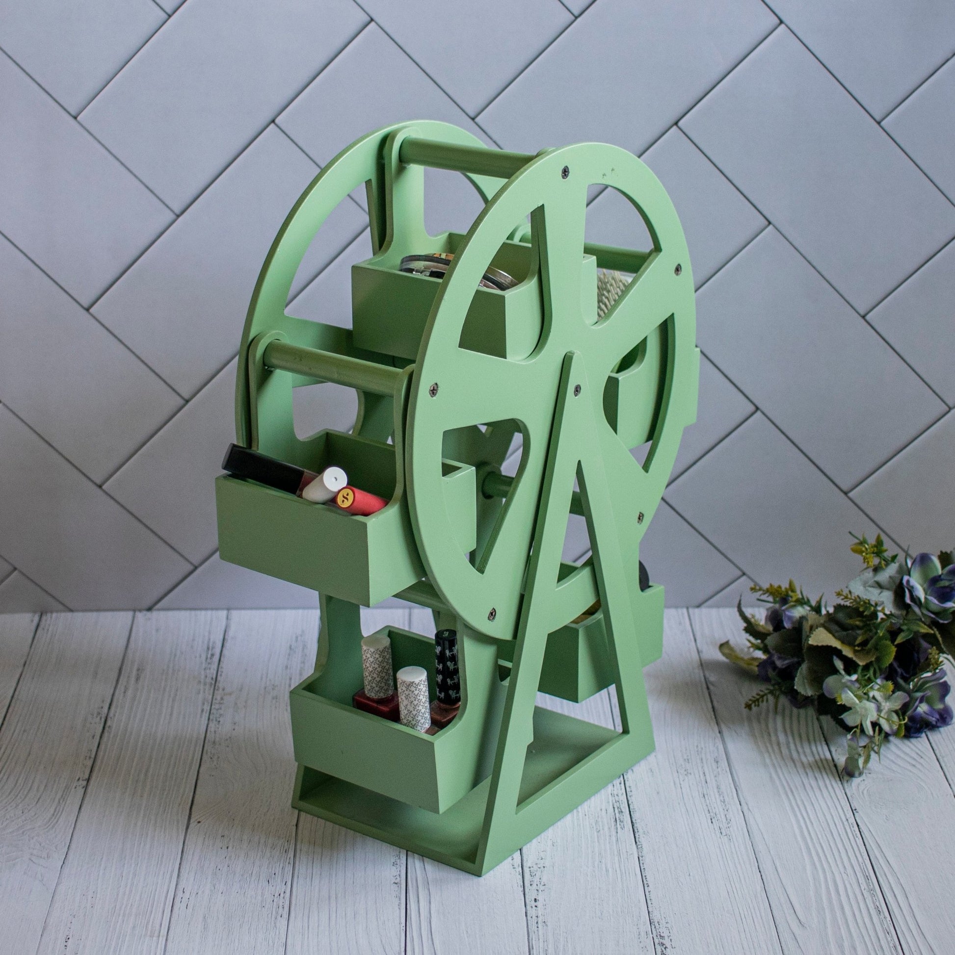 Cosmetic Jhula : Revolving Ferris Wheel - Ebony WoodcraftsDisplay Stands