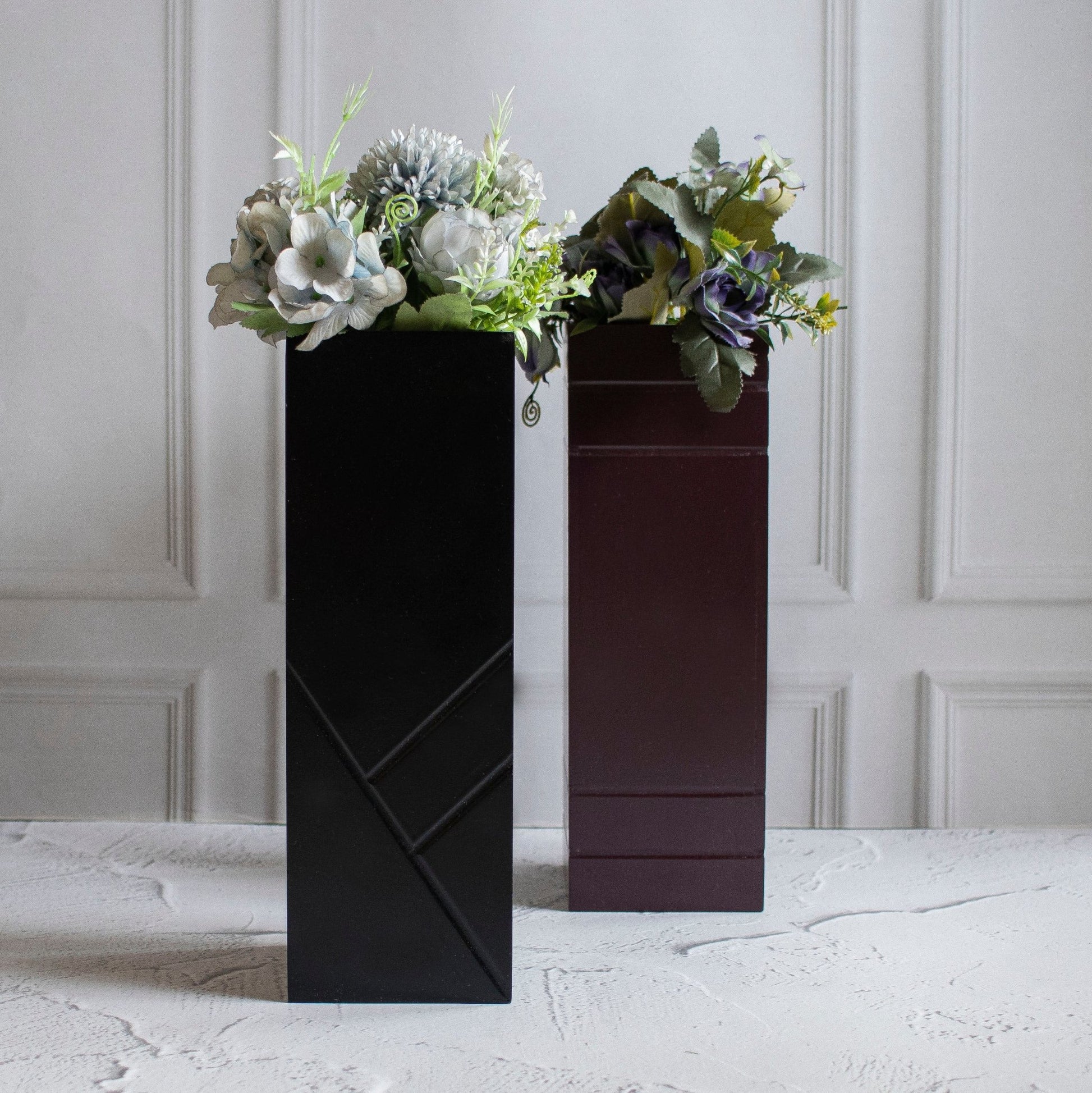 Cuboidal Flower Vase - Ebony WoodcraftsVases