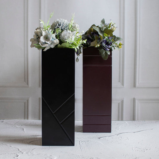 Cuboidal Flower Vase - Ebony WoodcraftsVases