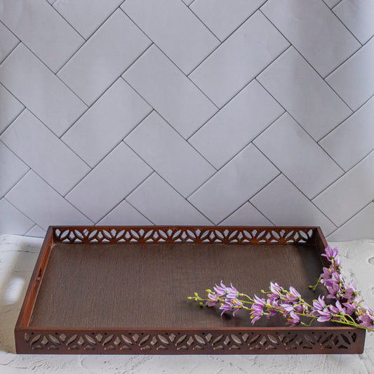 Daavat : Extra Large Brunch Serving Trays - Ebony WoodcraftsServing Tray