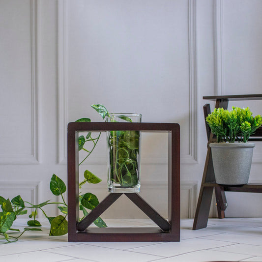 Daulat : Wooden Money-Plant Pot Stand - Ebony WoodcraftsPlanter Holders