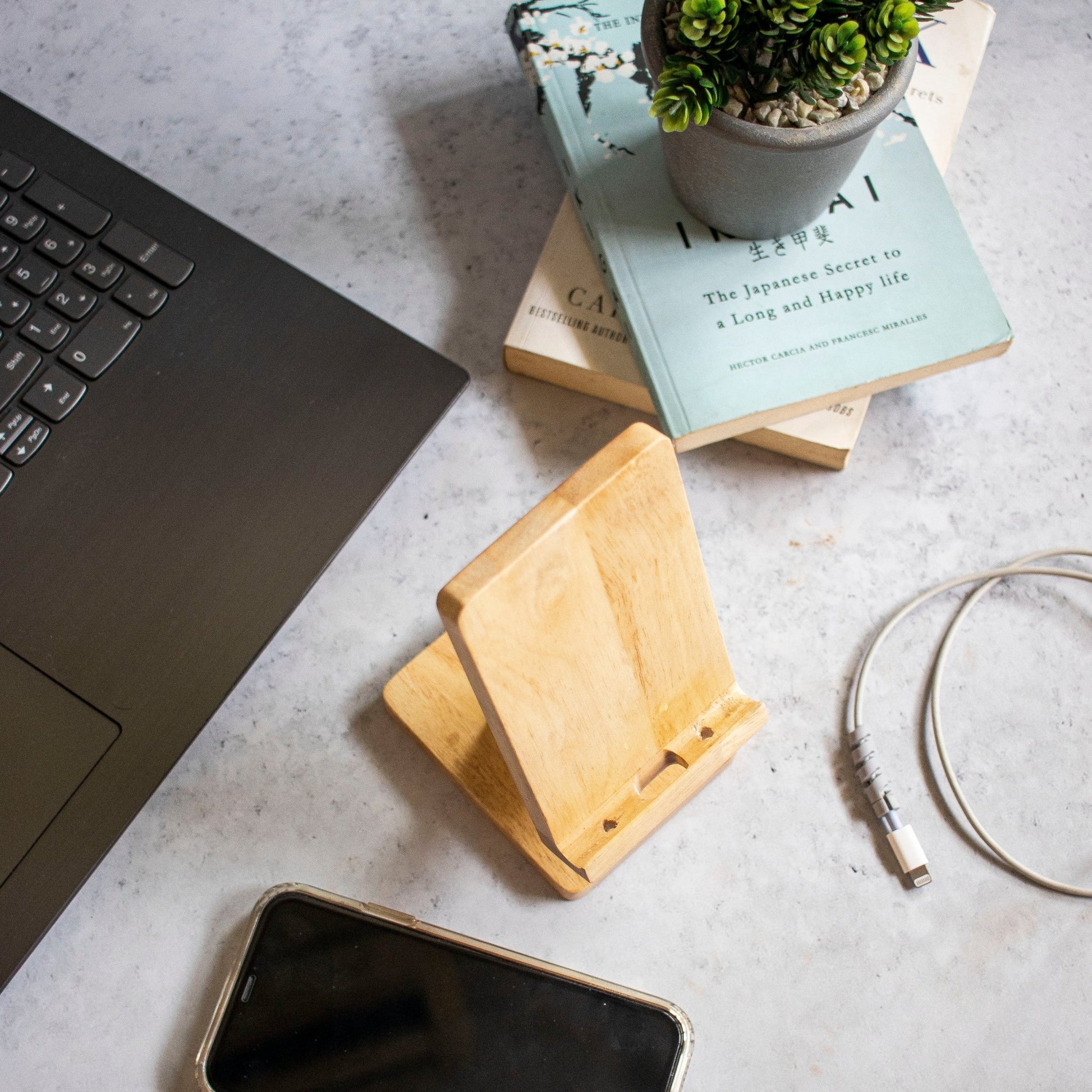 'Decker' : Hands-Free Phone Holder - Ebony WoodcraftsMobile Stands