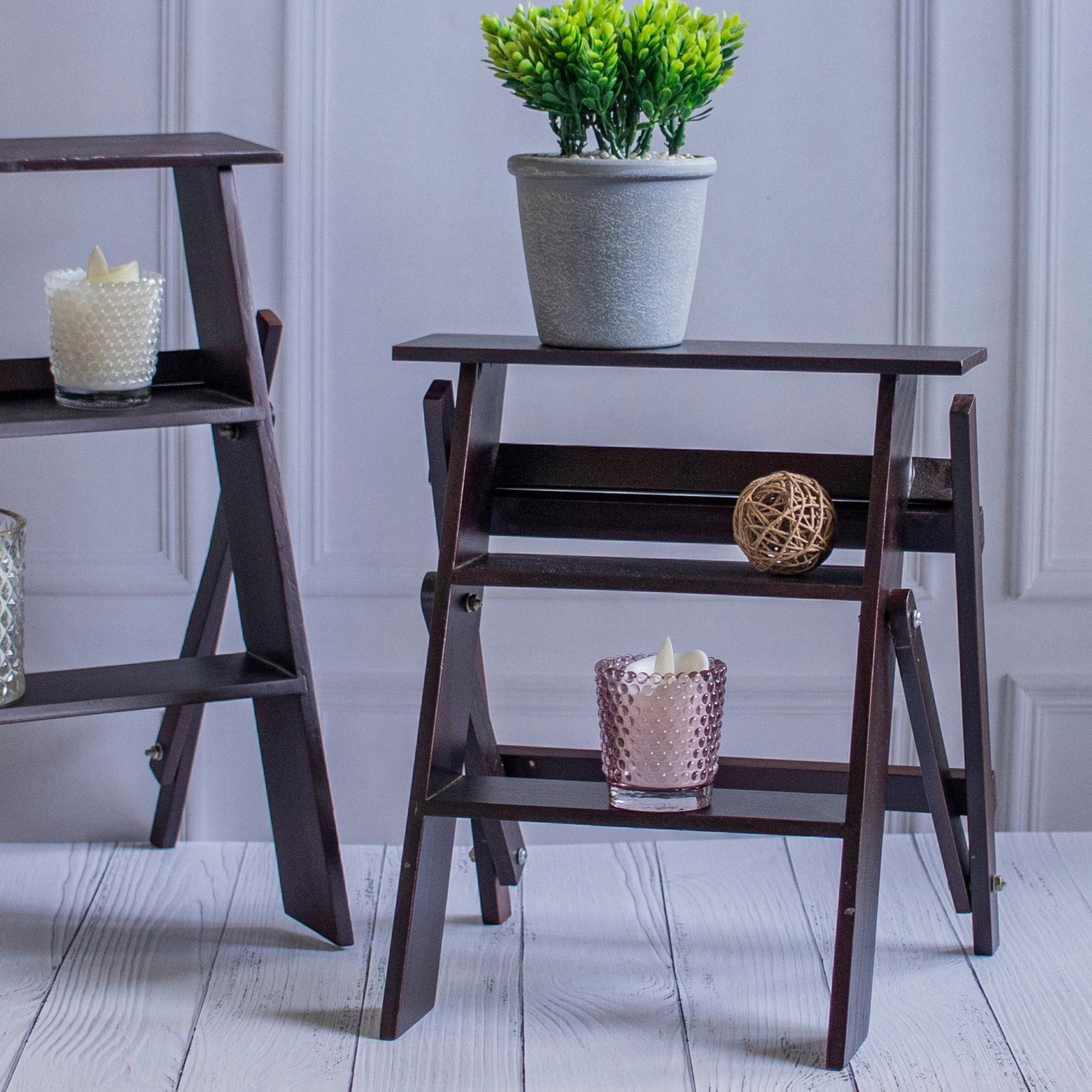 Ghoranchi: Polished Mini Ladders - Ebony WoodcraftsDisplay Stands