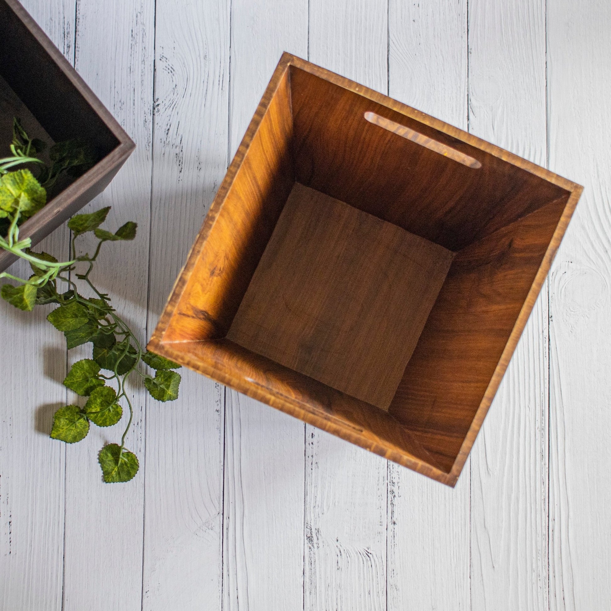 Kha-gazi : Wooden Paper Bins - Ebony WoodcraftsStorage and Organisation