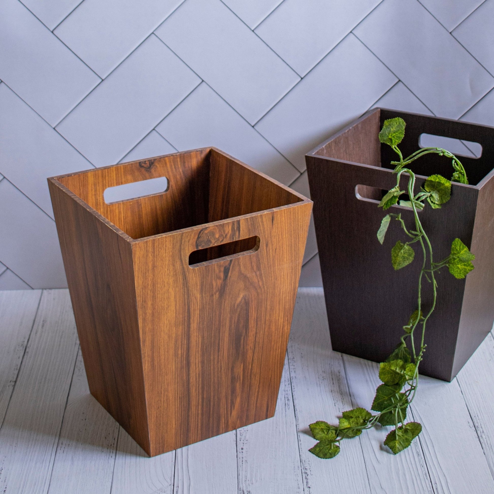 Kha-gazi : Wooden Paper Bins - Ebony WoodcraftsStorage and Organisation