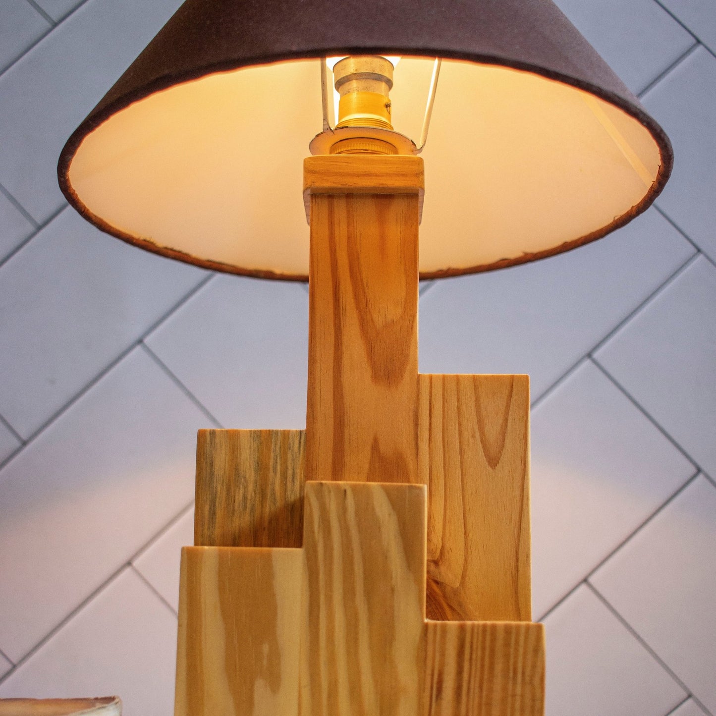 Manhattan Lamp - Ebony WoodcraftsDecor and Utility