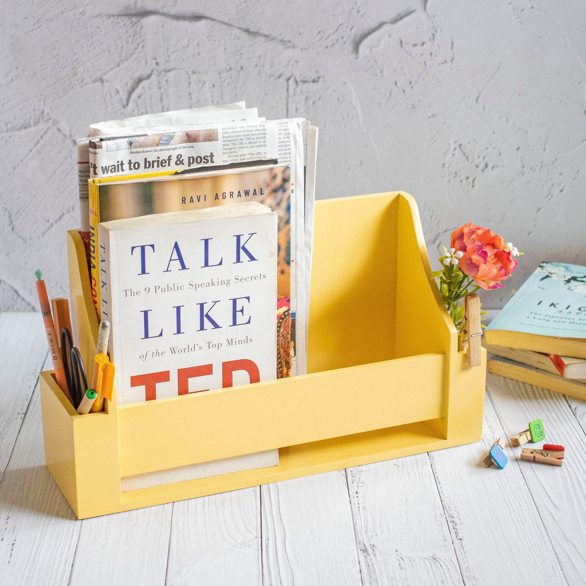 Mini Book Shelf - Ebony WoodcraftsDecor and Utility