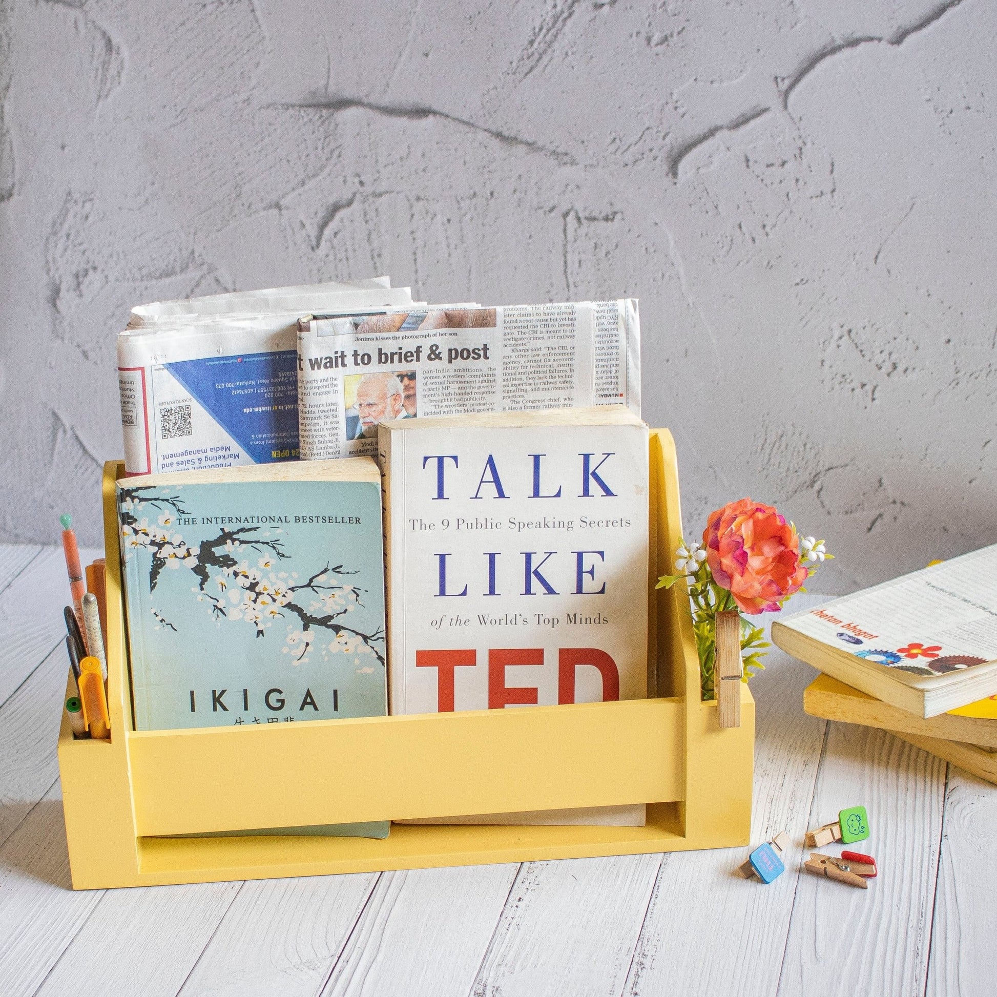 Mini Book Shelf - Ebony WoodcraftsDecor and Utility