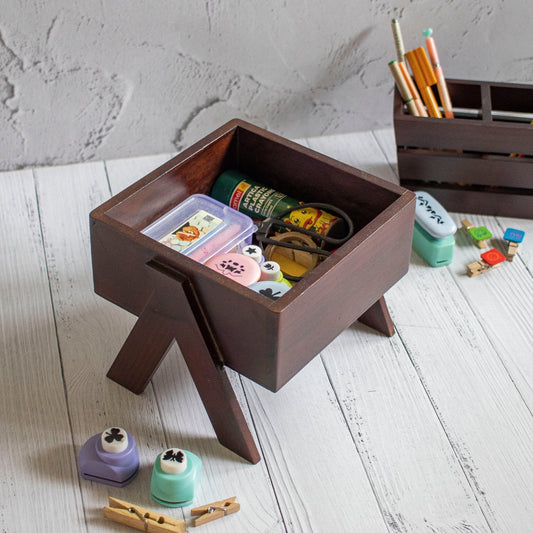 Open Square Storage Basket - Ebony WoodcraftsStorage and Organisation