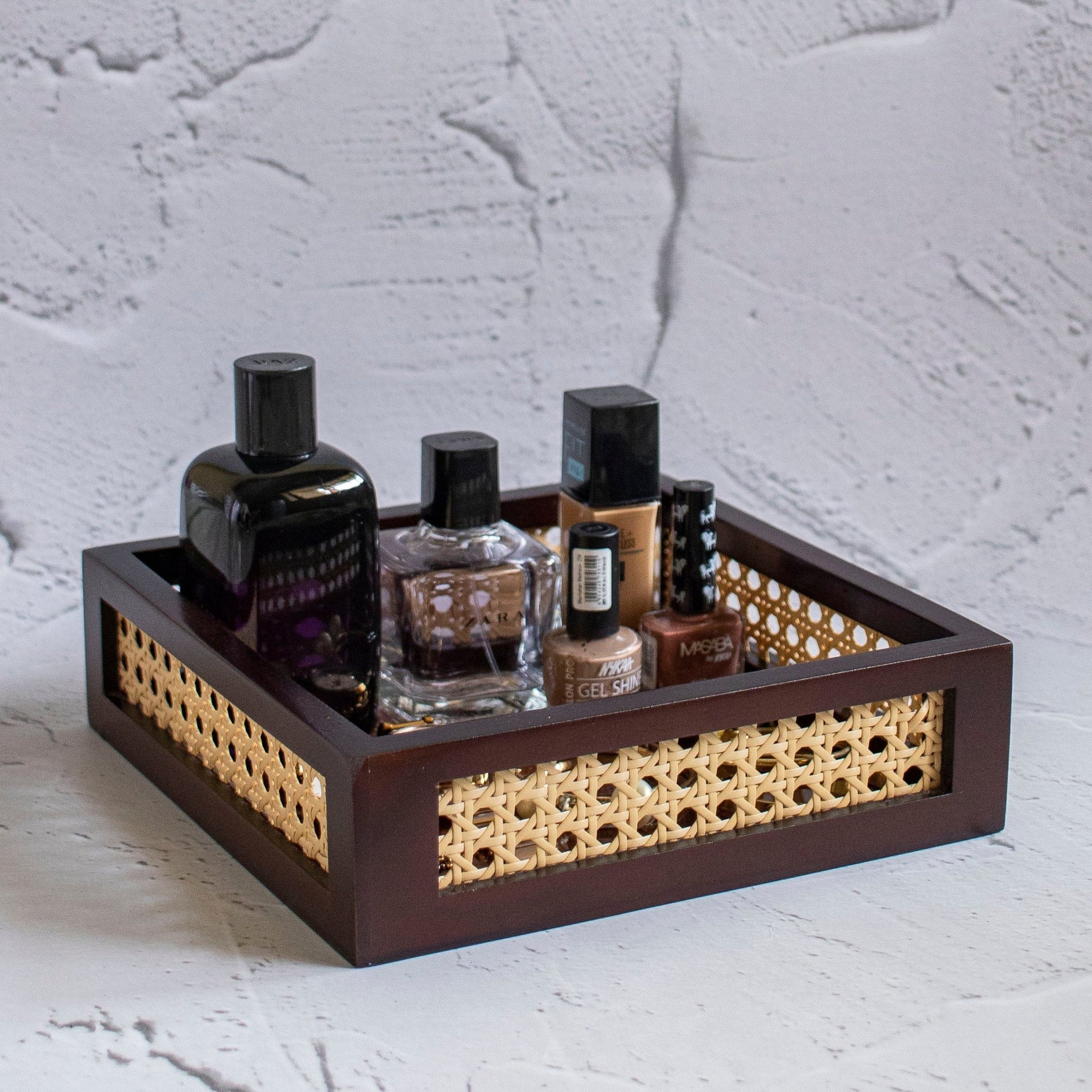 Rattan Storage and Serving tray - Ebony WoodcraftsServing Trays