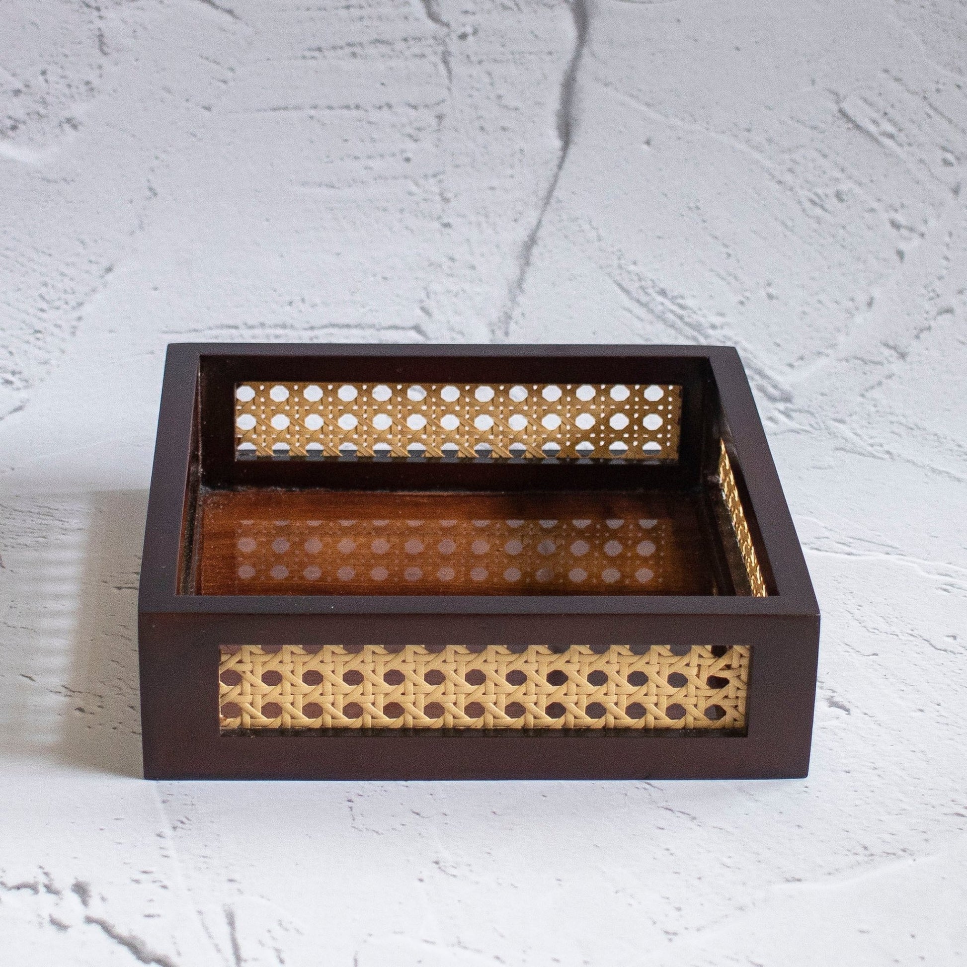 Rattan Storage and Serving tray - Ebony WoodcraftsServing Trays