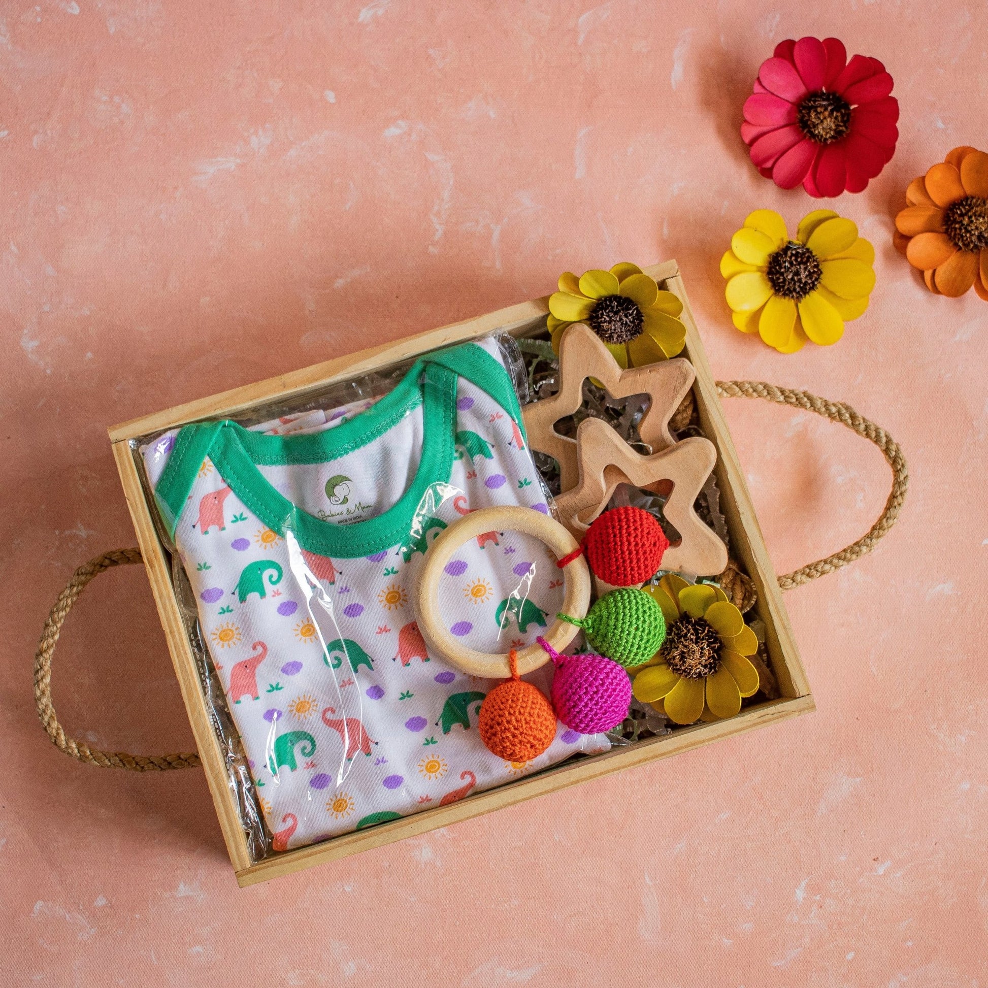 Rope Baskets : Pinewood Gift Curation Baskets - Ebony WoodcraftsGifting Baskets