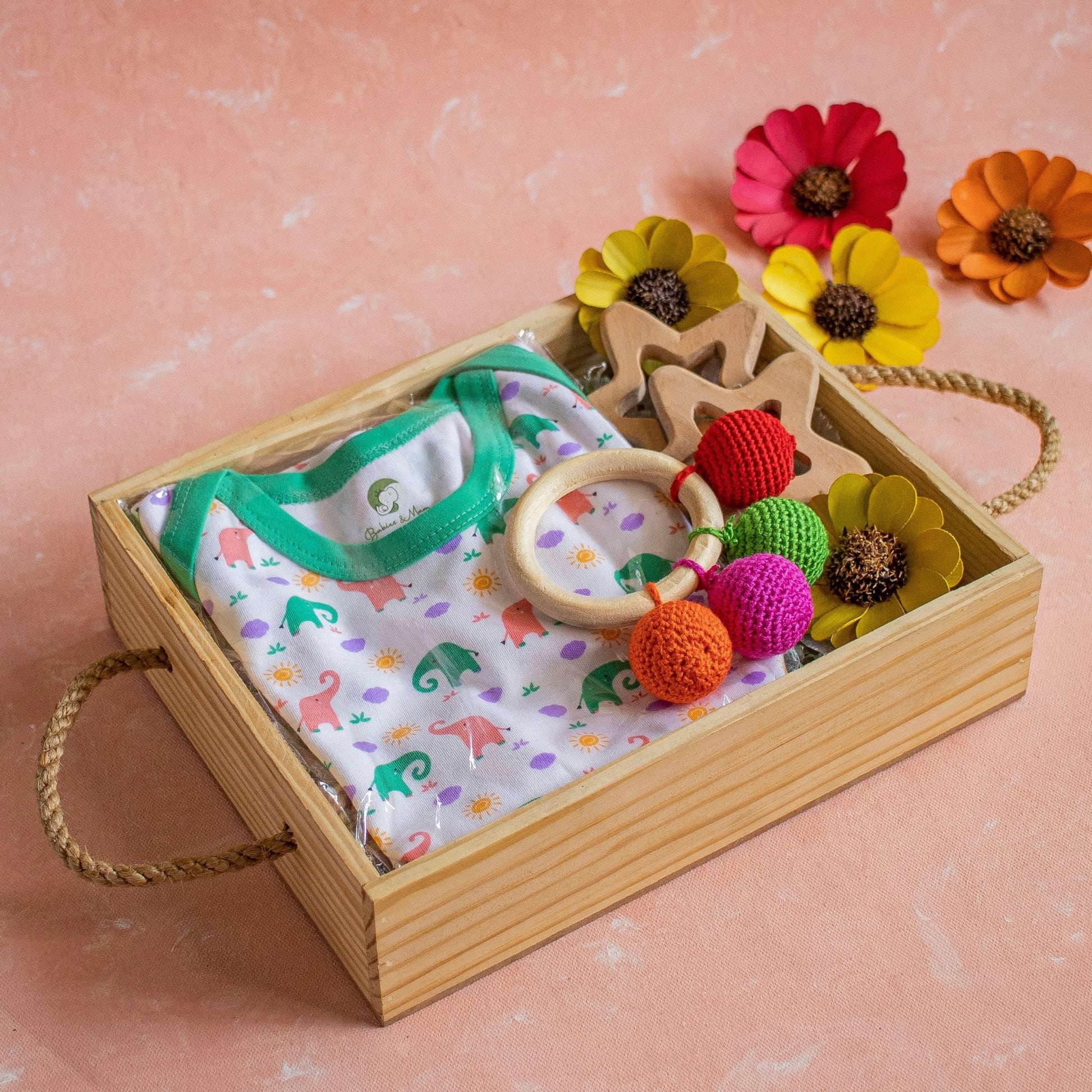 Rope Baskets : Pinewood Gift Curation Baskets - Ebony WoodcraftsGifting Baskets