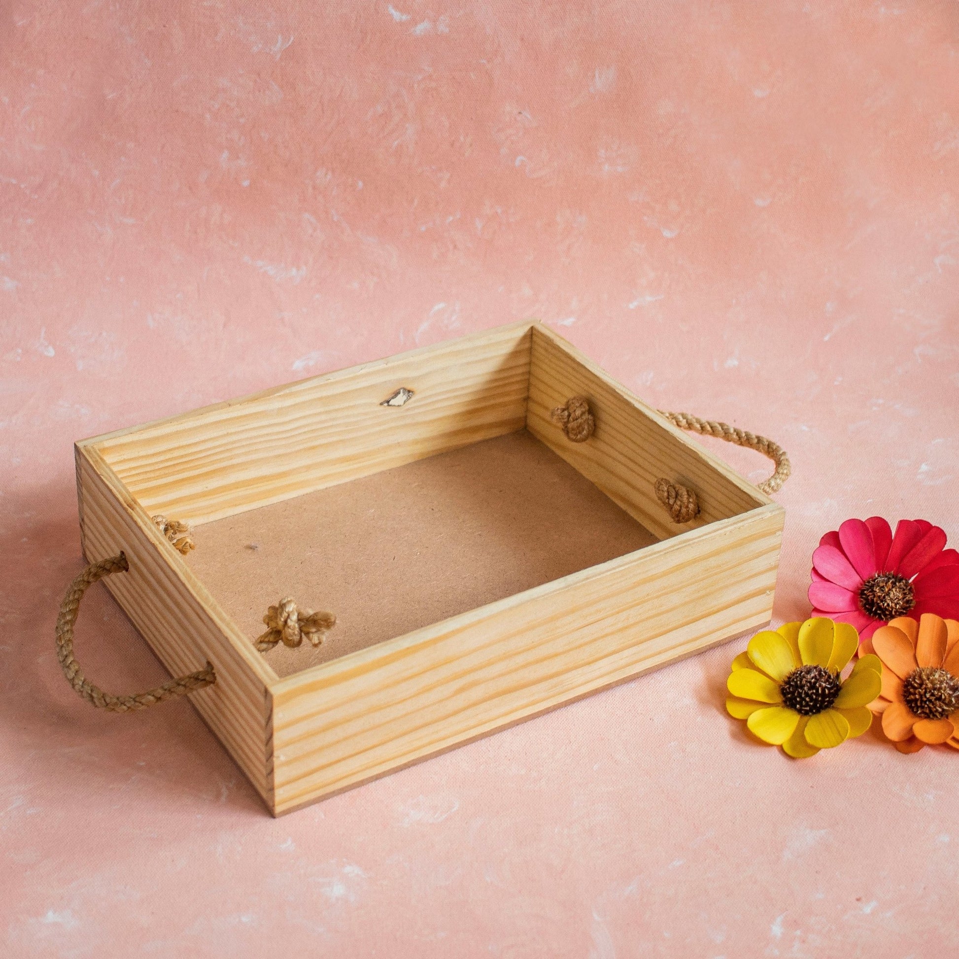 Rope Baskets : Pinewood Gift Curation Baskets - Ebony WoodcraftsGifting Baskets