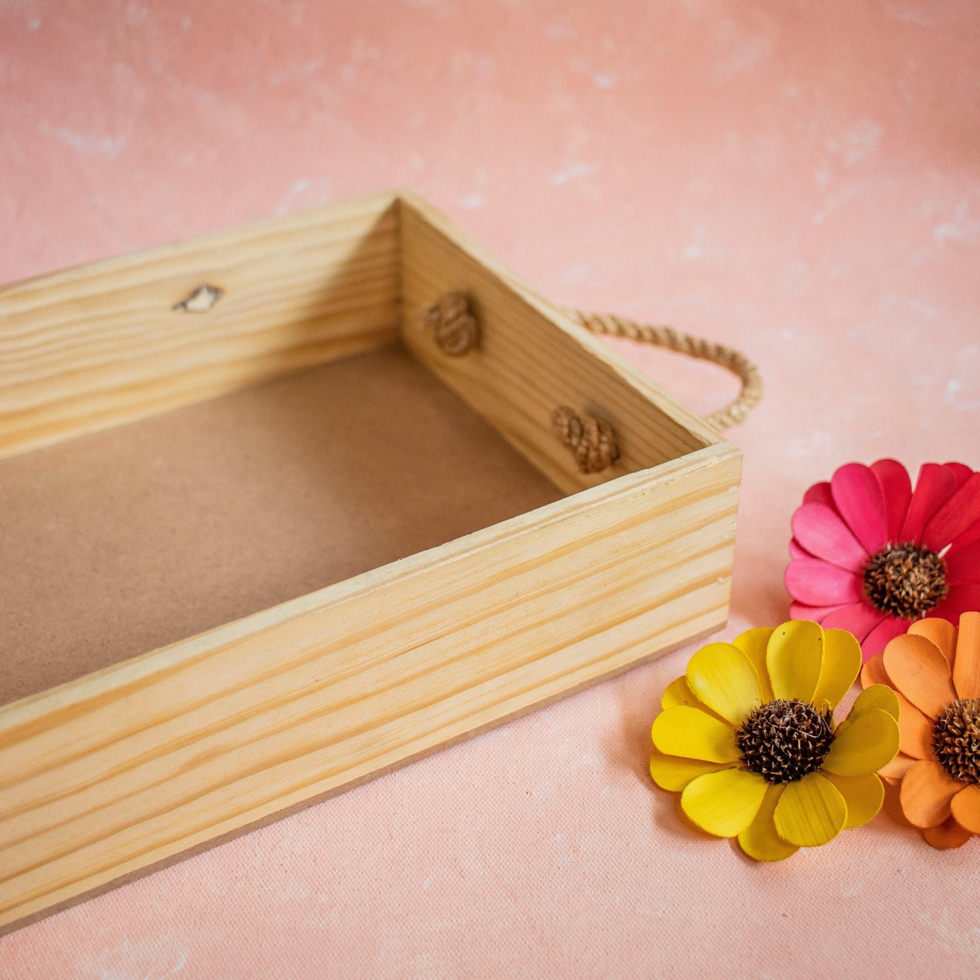 Rope Baskets : Pinewood Gift Curation Baskets - Ebony WoodcraftsGifting Baskets