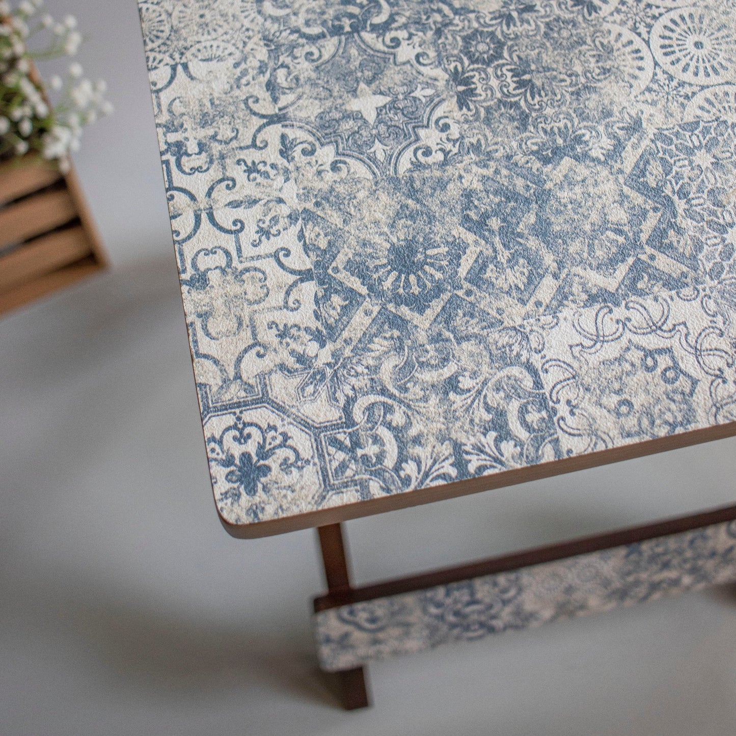 Shahi : Textured Foldable Tables - Ebony WoodcraftsFolding Tables, Side Tables, End Table