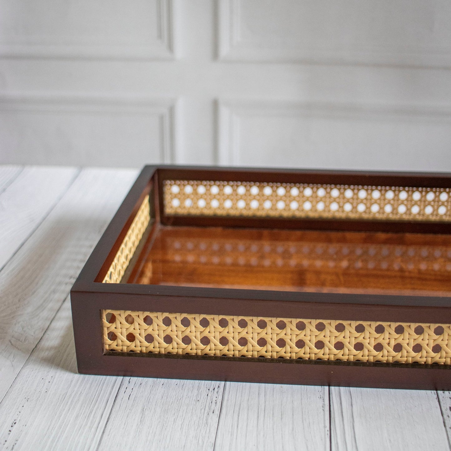 Shringar : Rattan Serving Trays | Ebony Woodcrafts - Ebony WoodcraftsServing Tray