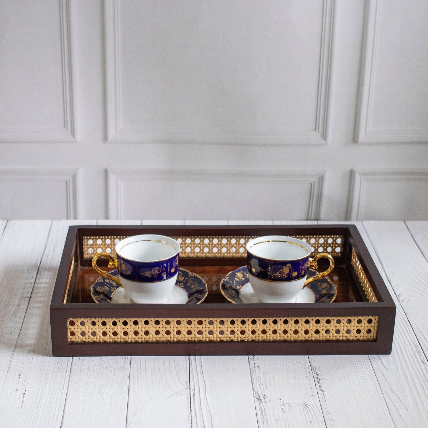 Shringar : Rattan Serving Trays | Ebony Woodcrafts - Ebony WoodcraftsServing Tray