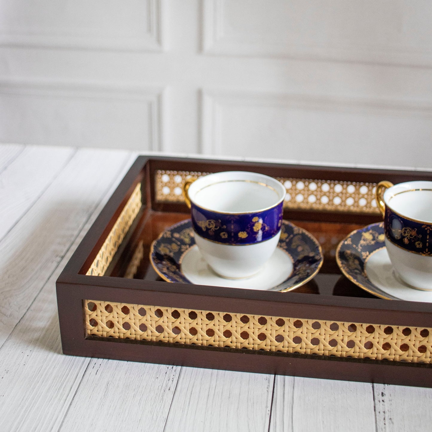 Shringar : Rattan Serving Trays | Ebony Woodcrafts - Ebony WoodcraftsServing Tray