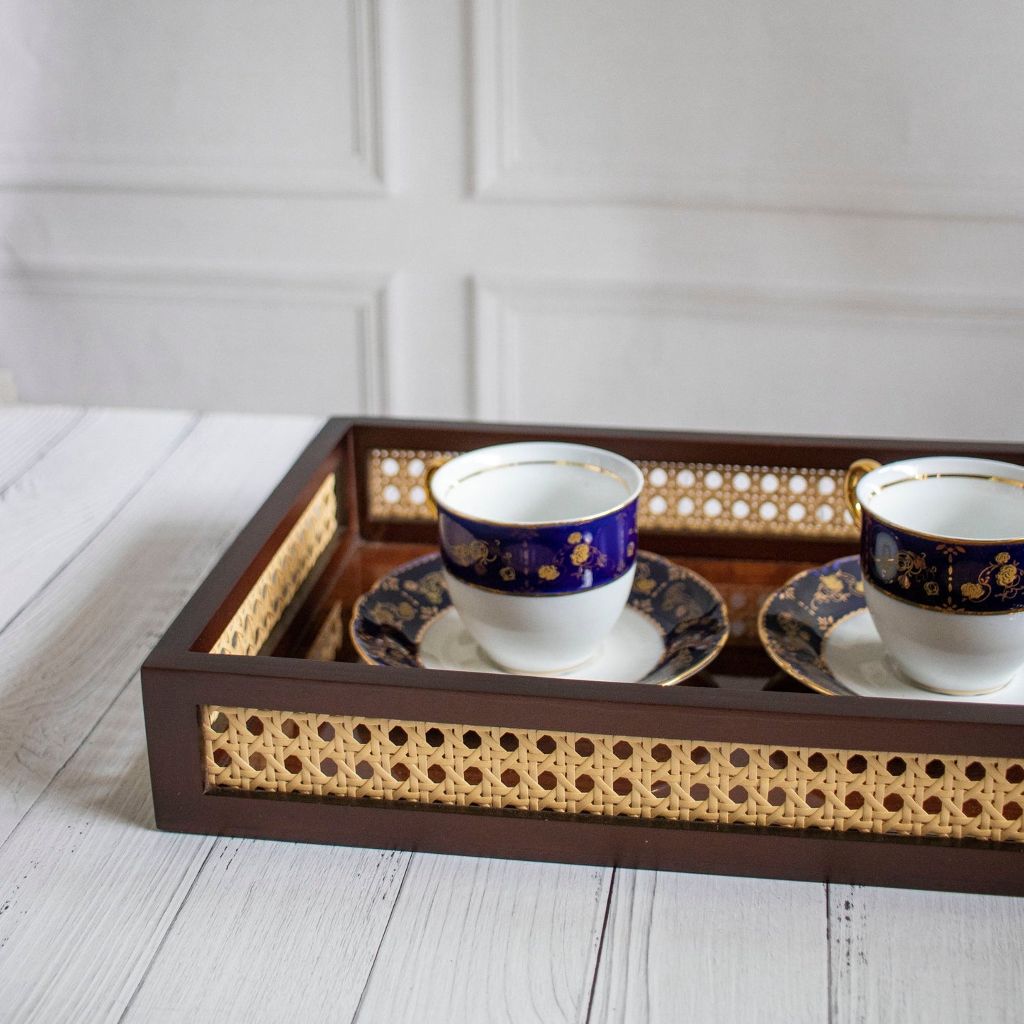 Shringar : Rattan Serving Trays | Ebony Woodcrafts - Ebony WoodcraftsServing Tray