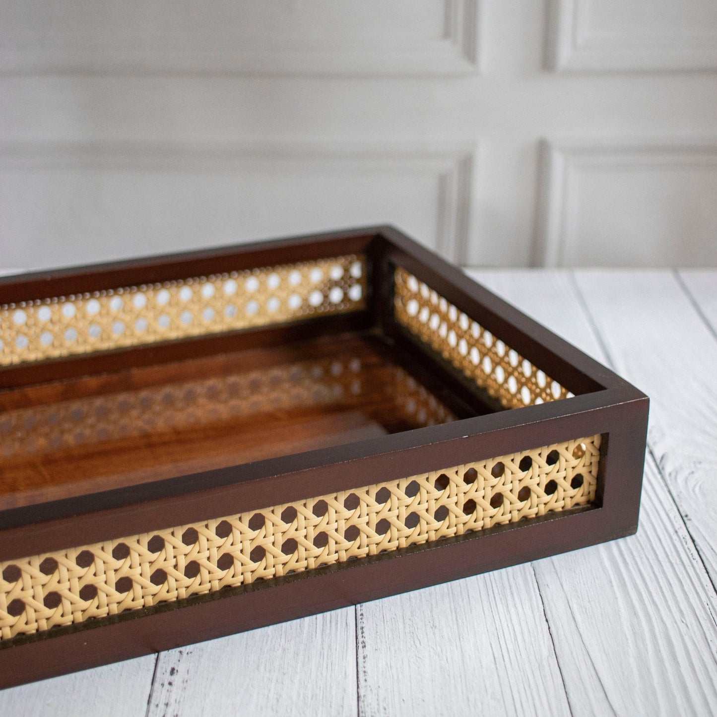 Shringar : Rattan Serving Trays | Ebony Woodcrafts - Ebony WoodcraftsServing Tray