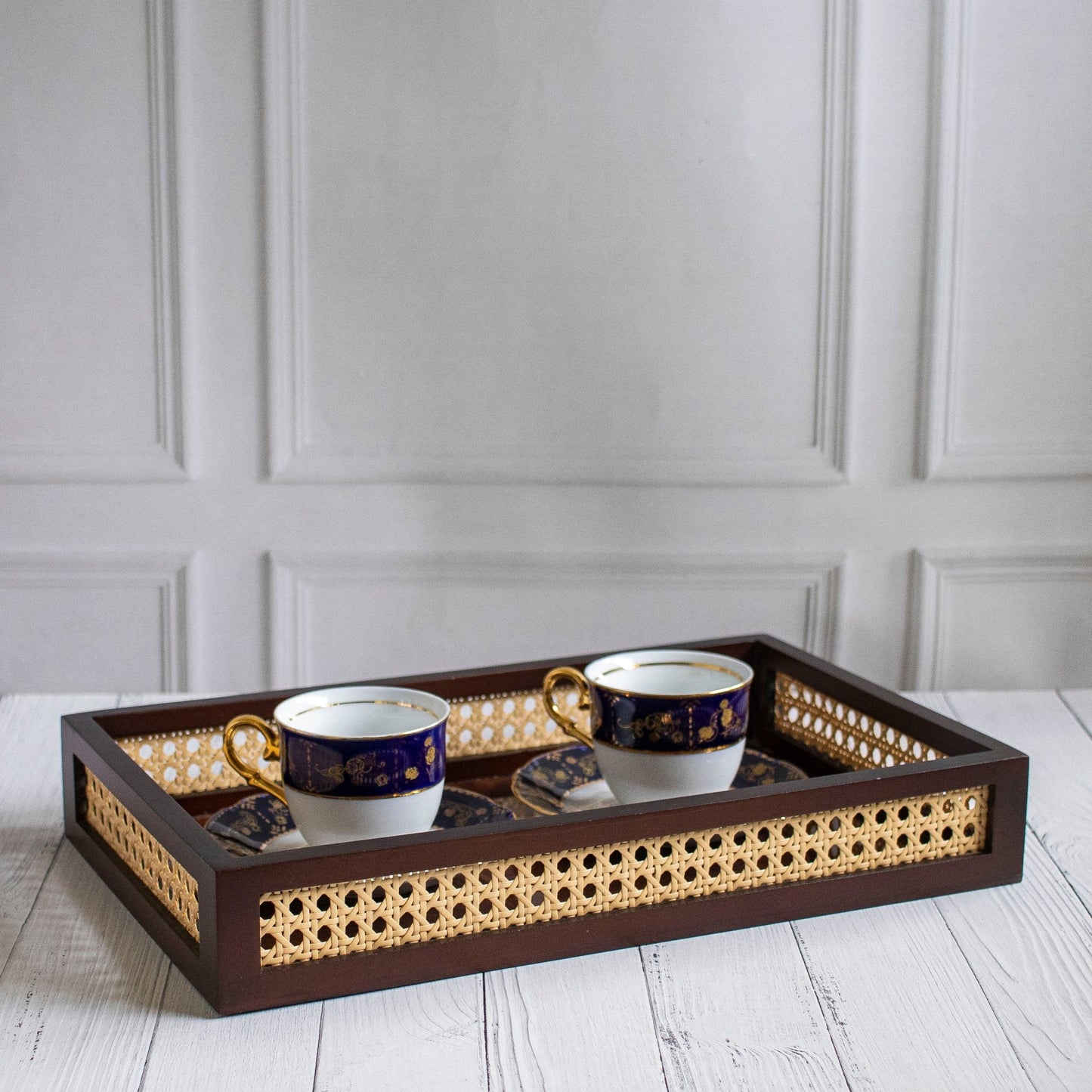 Shringar : Rattan Serving Trays | Ebony Woodcrafts - Ebony WoodcraftsServing Tray