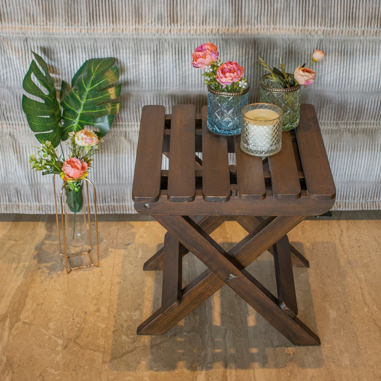 Sidekick : Foldable Armchair Side Tables - Ebony WoodcraftsFolding Tables, Side Tables, End Table