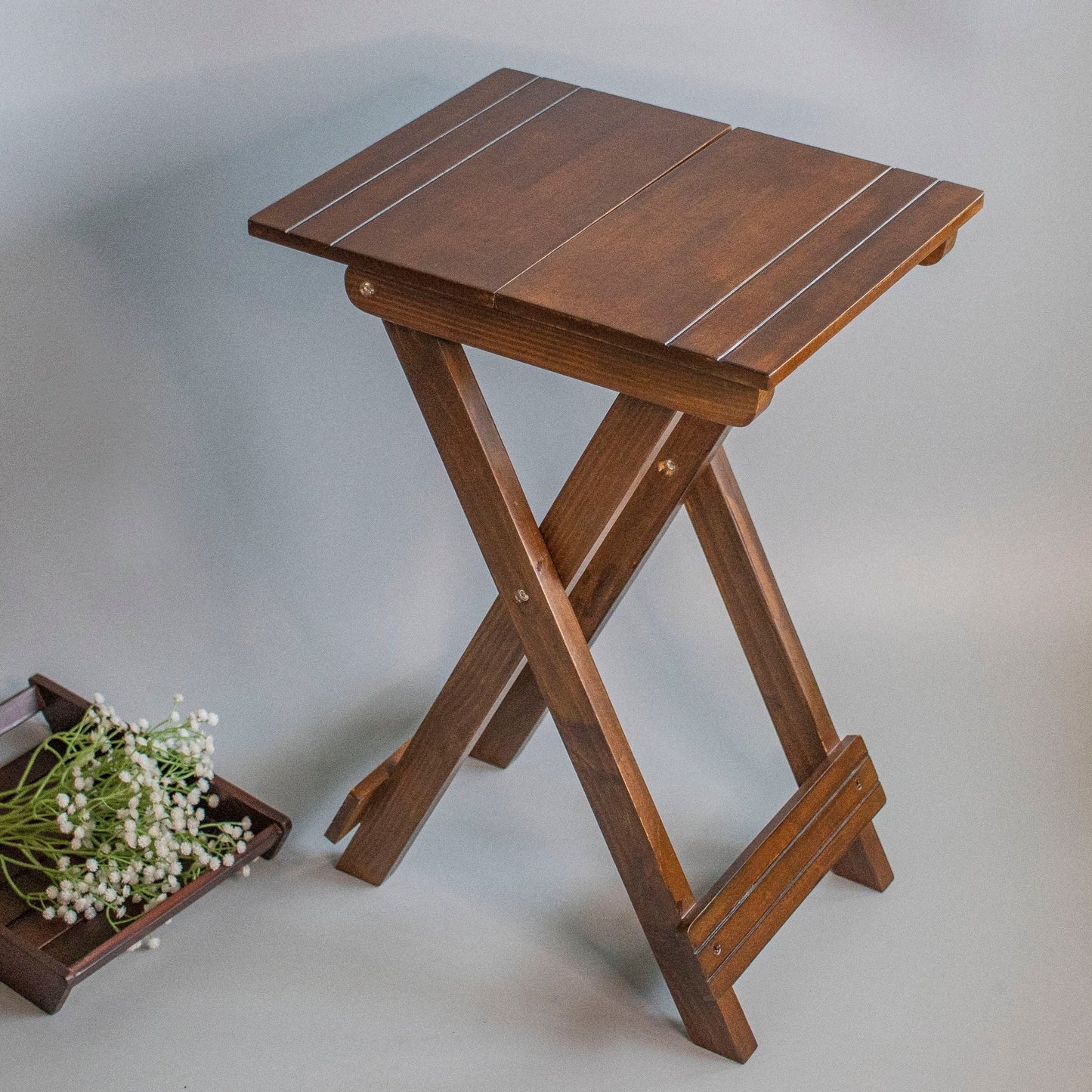 Sirhana : Mini Bedside End Tables - Ebony WoodcraftsFolding Tables, Side Tables, End Table