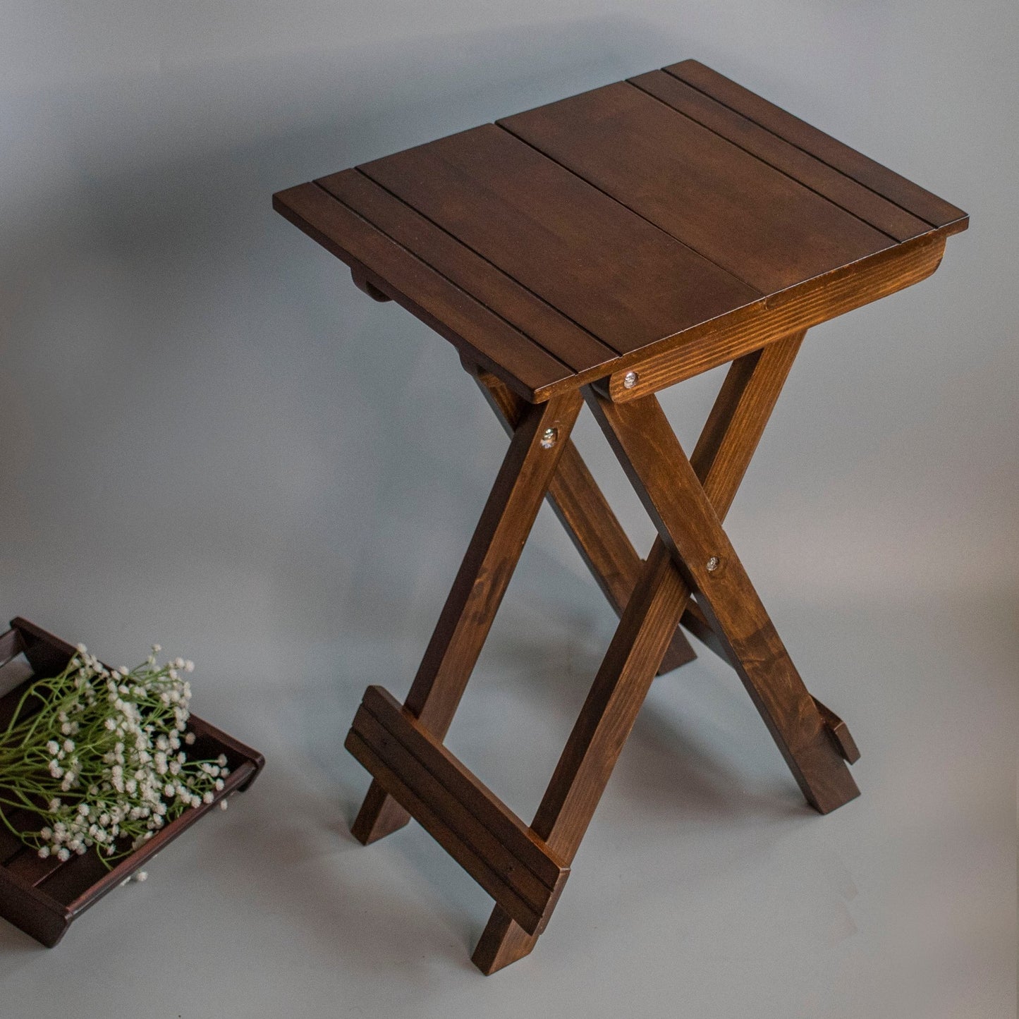 Sirhana : Mini Bedside End Tables - Ebony WoodcraftsFolding Tables, Side Tables, End Table