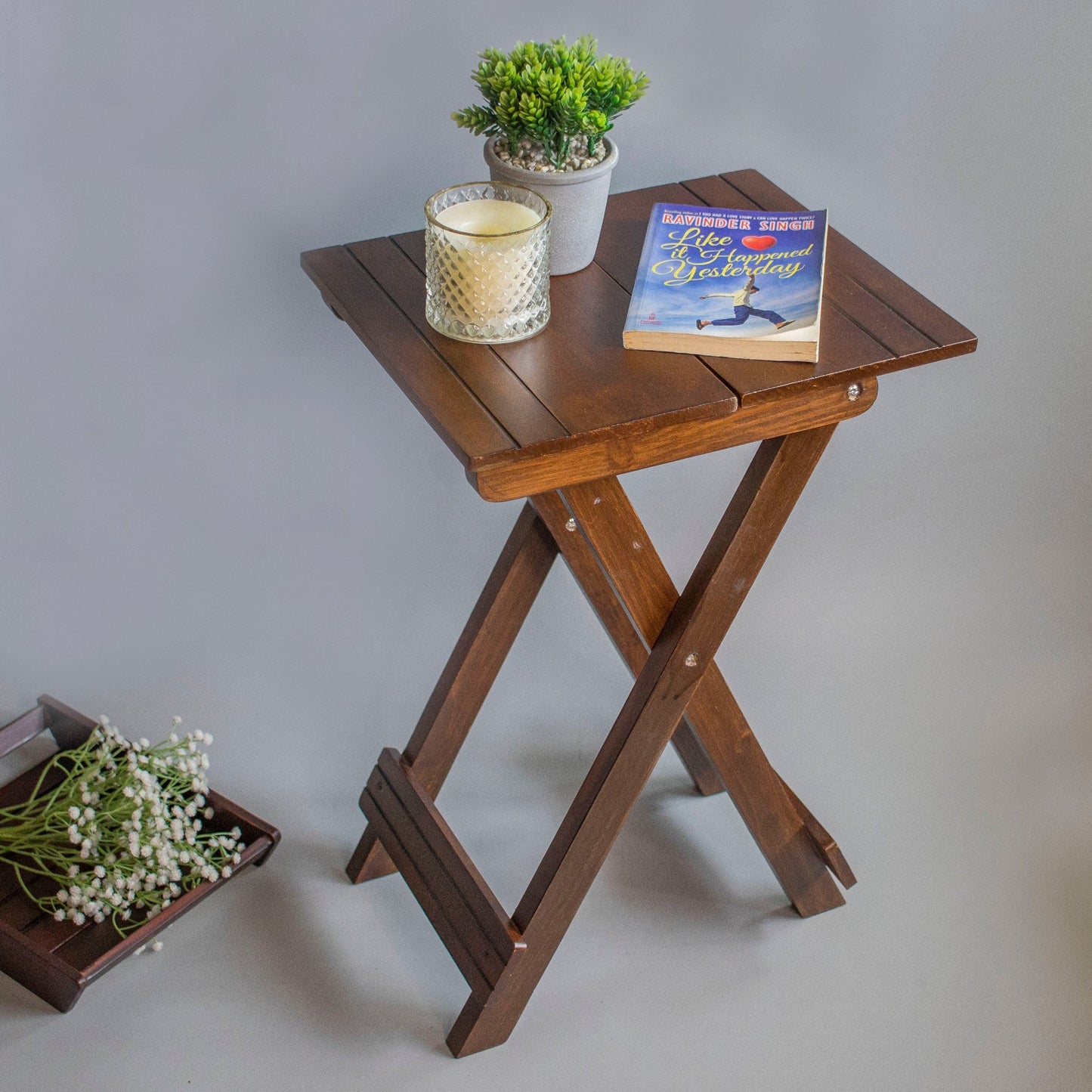 Sirhana : Mini Bedside End Tables - Ebony WoodcraftsFolding Tables, Side Tables, End Table