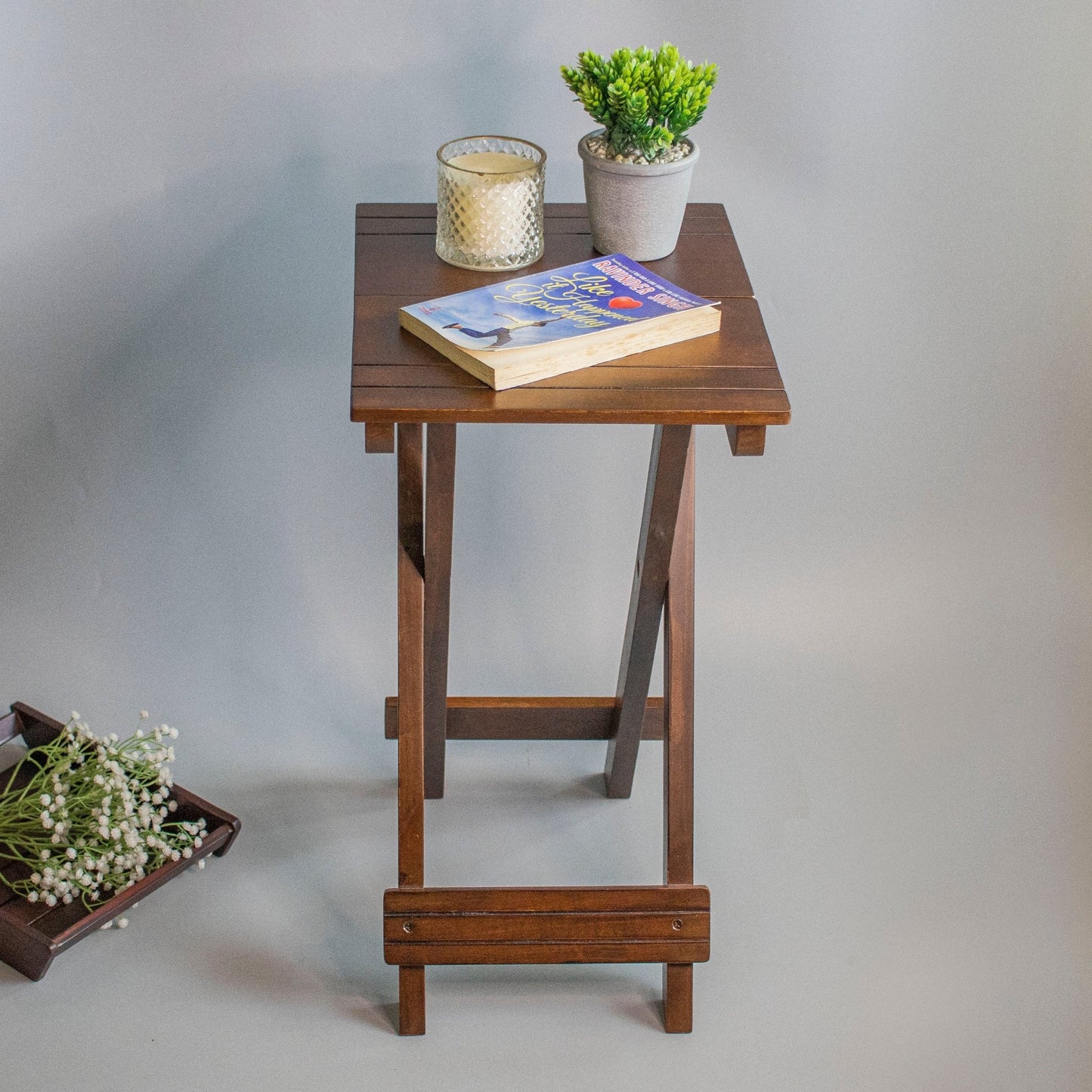 Sirhana : Mini Bedside End Tables - Ebony WoodcraftsFolding Tables, Side Tables, End Table