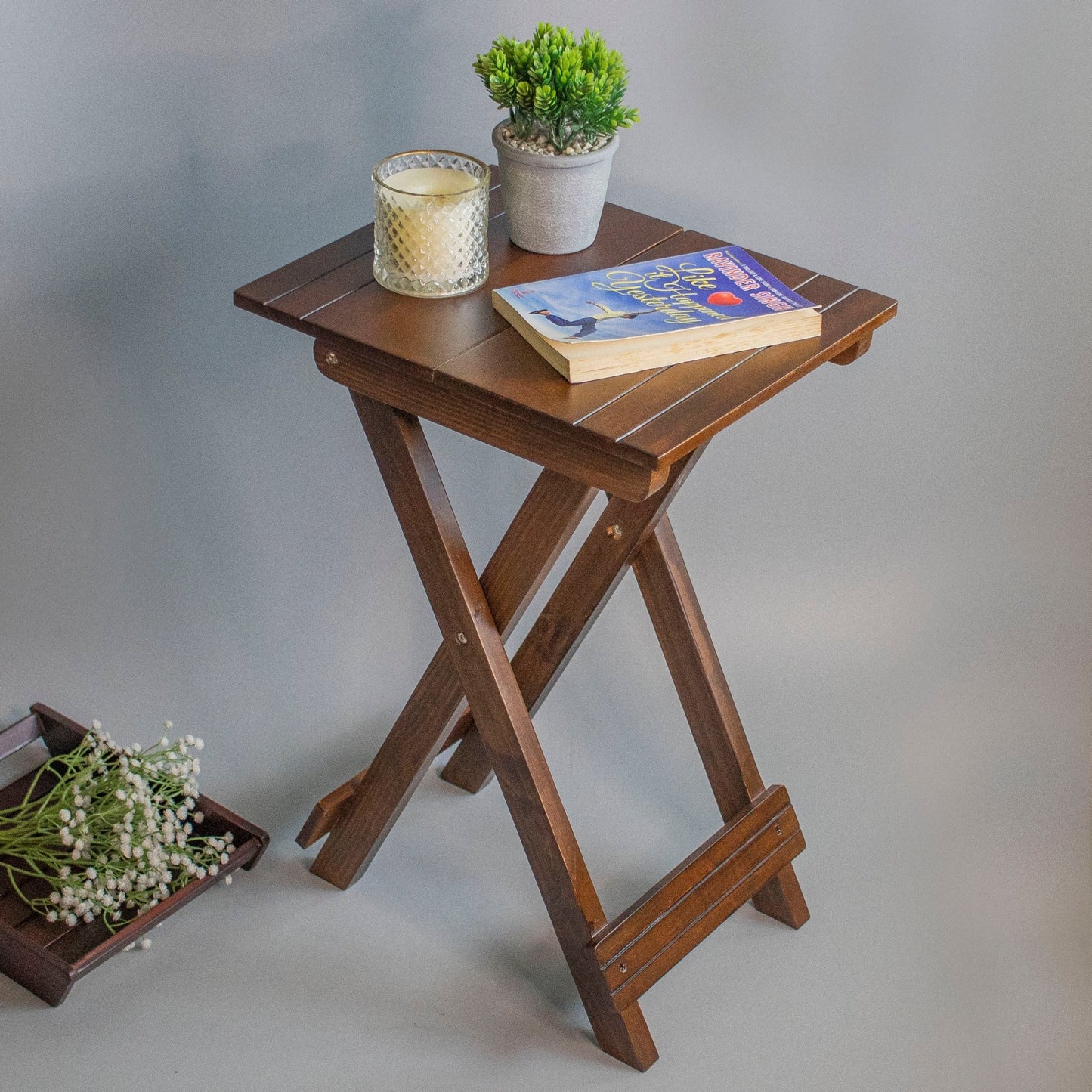 Sirhana : Mini Bedside End Tables - Ebony WoodcraftsFolding Tables, Side Tables, End Table
