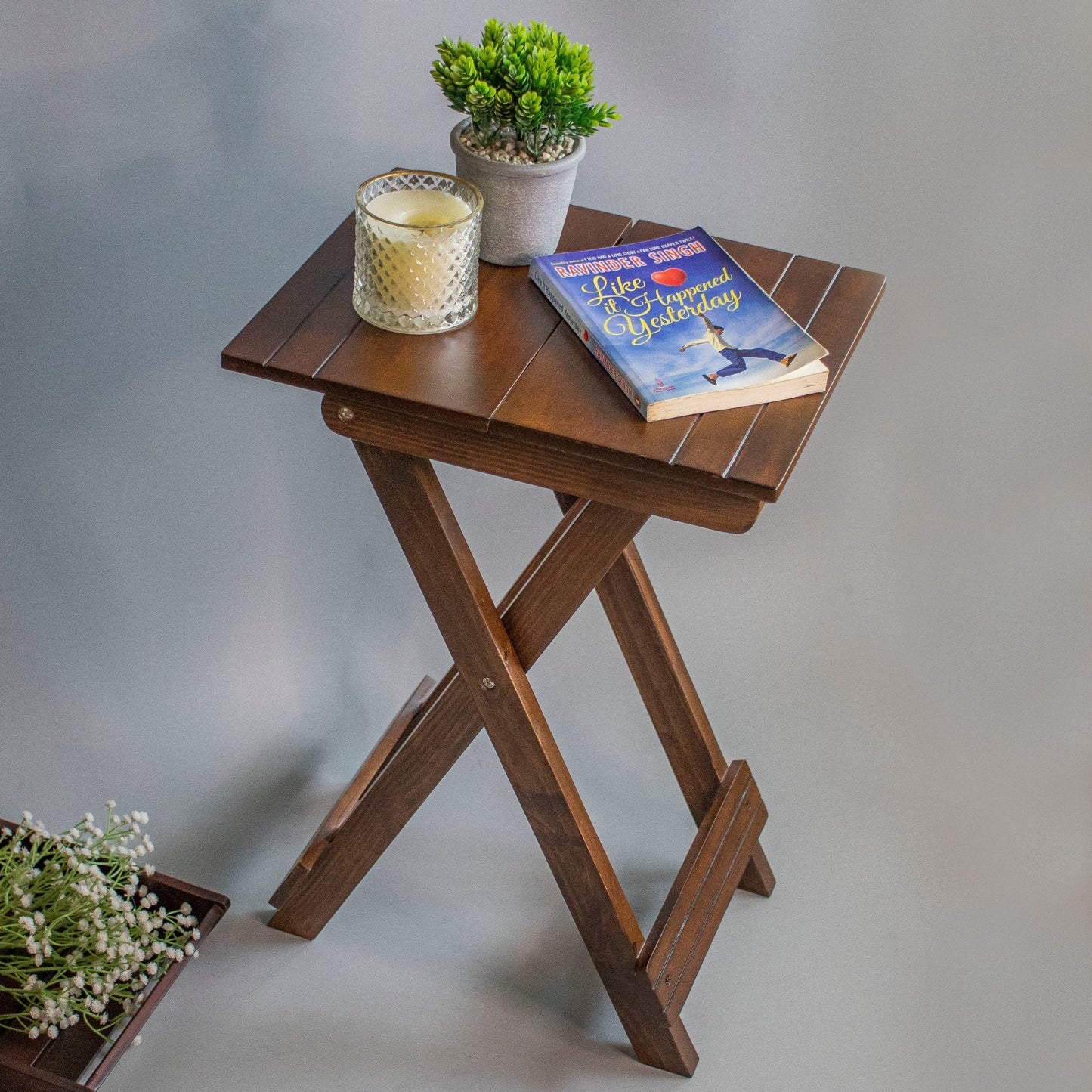 Sirhana : Mini Bedside End Tables - Ebony WoodcraftsFolding Tables, Side Tables, End Table