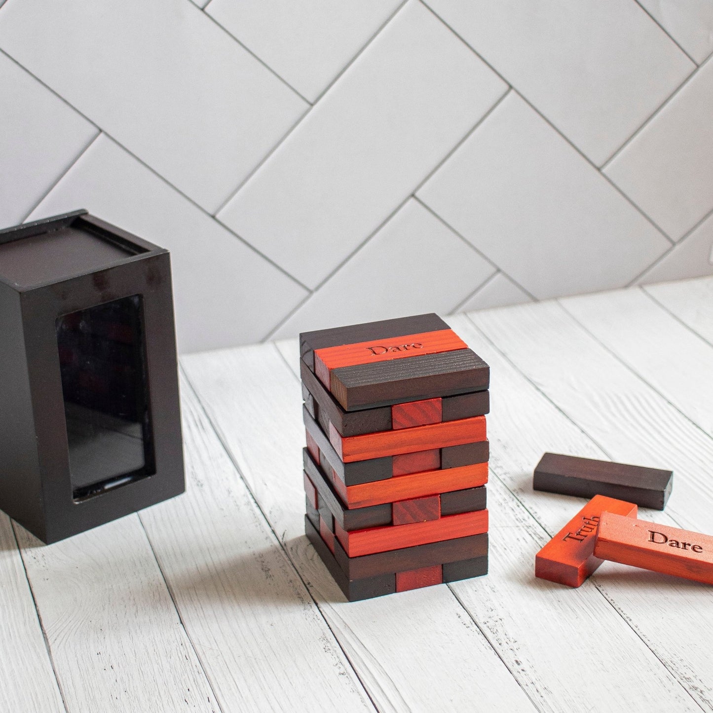 Stacko : Truth Or Dare Stacking Game - Ebony Woodcraftswooden toys