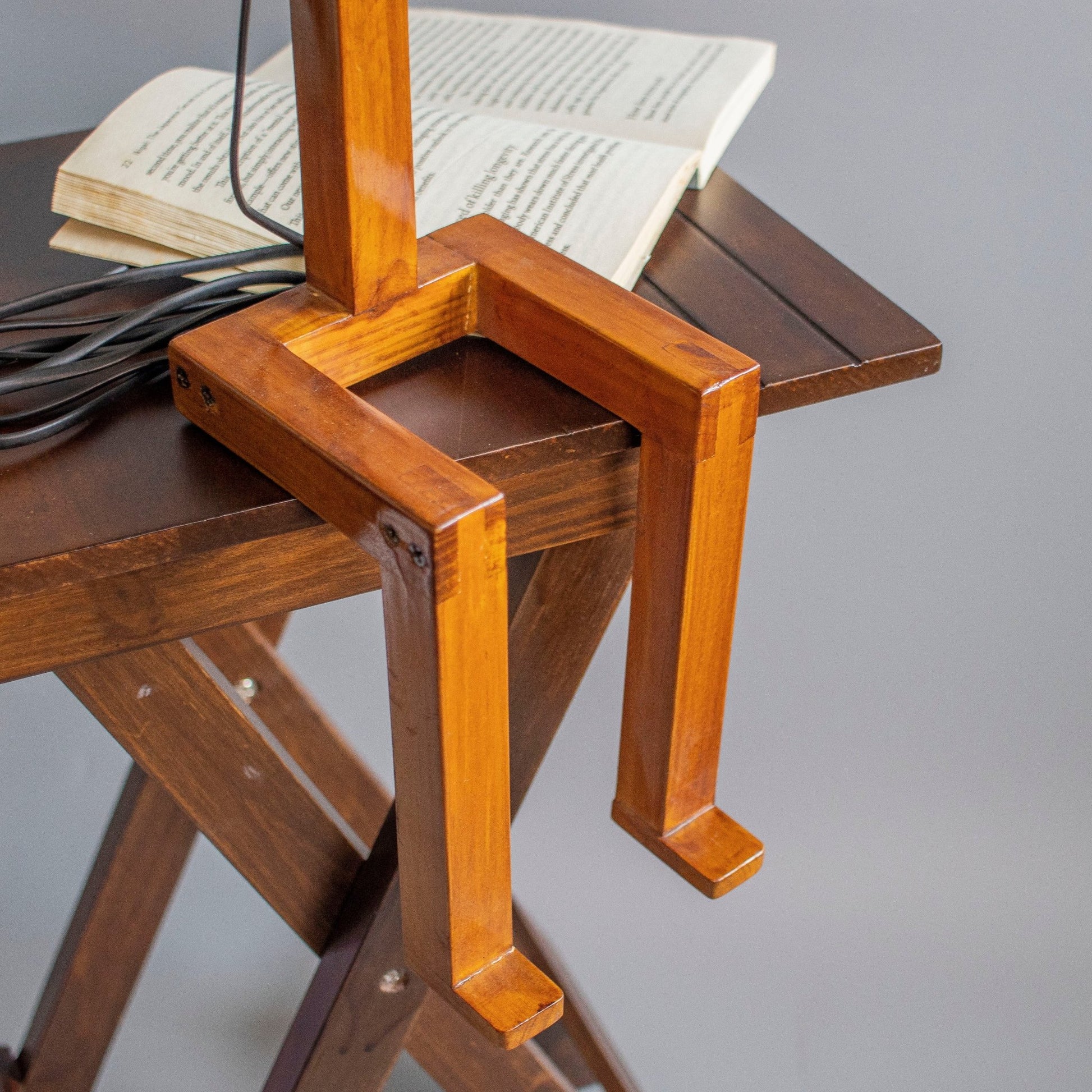 The RoboMan : Wooden Table Lamps - Ebony WoodcraftsLampshades