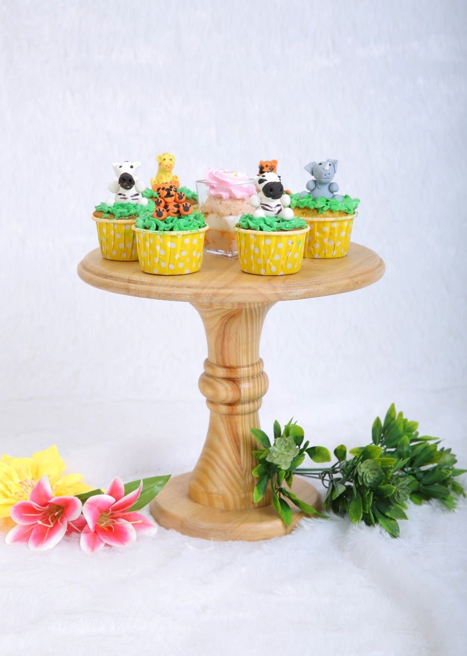 Ubhar: Wooden Cake Stand / Vase Stand - Ebony WoodcraftsDisplay Stands