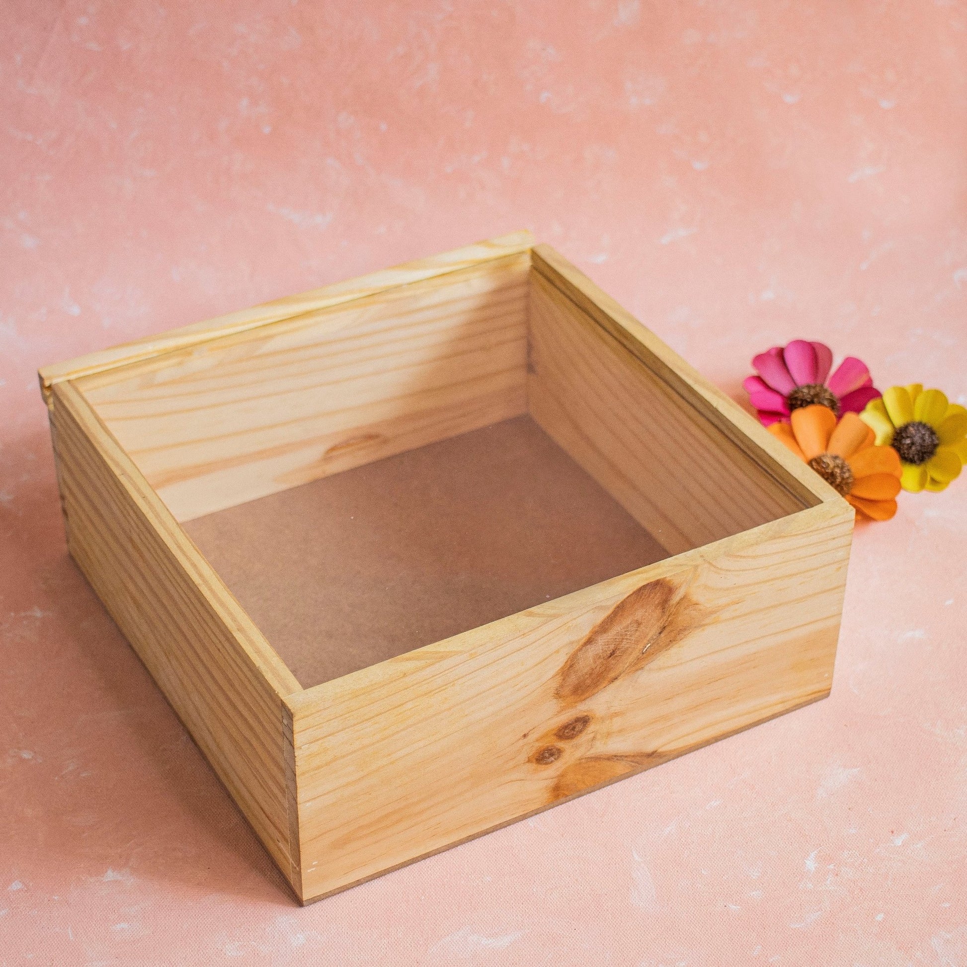 Wooden Boxes With Transparent Lids - Ebony Woodcrafts